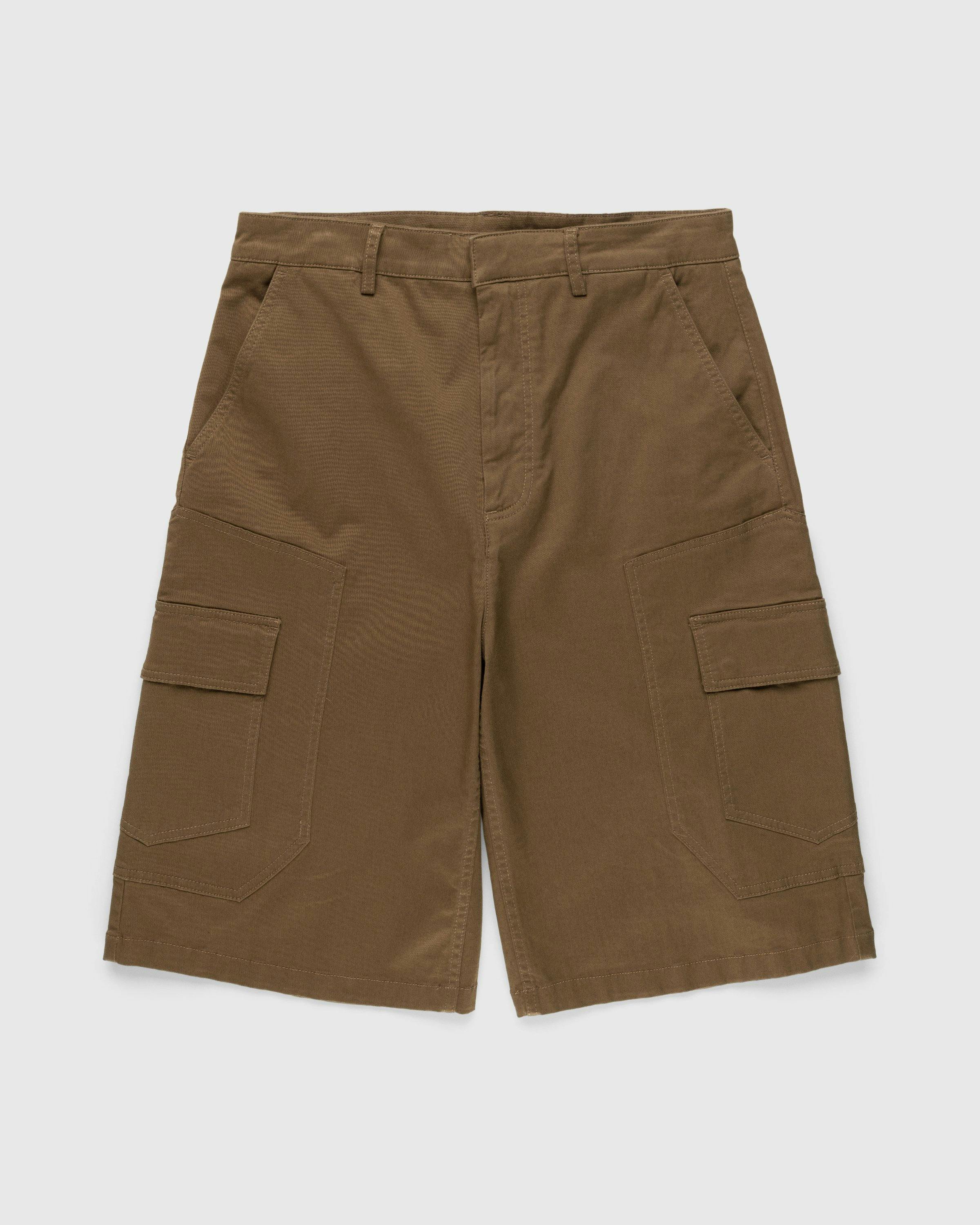 Trussardi - Trouser Shorts Gabardine Piece Dyed - Clothing - Brown - Image 1