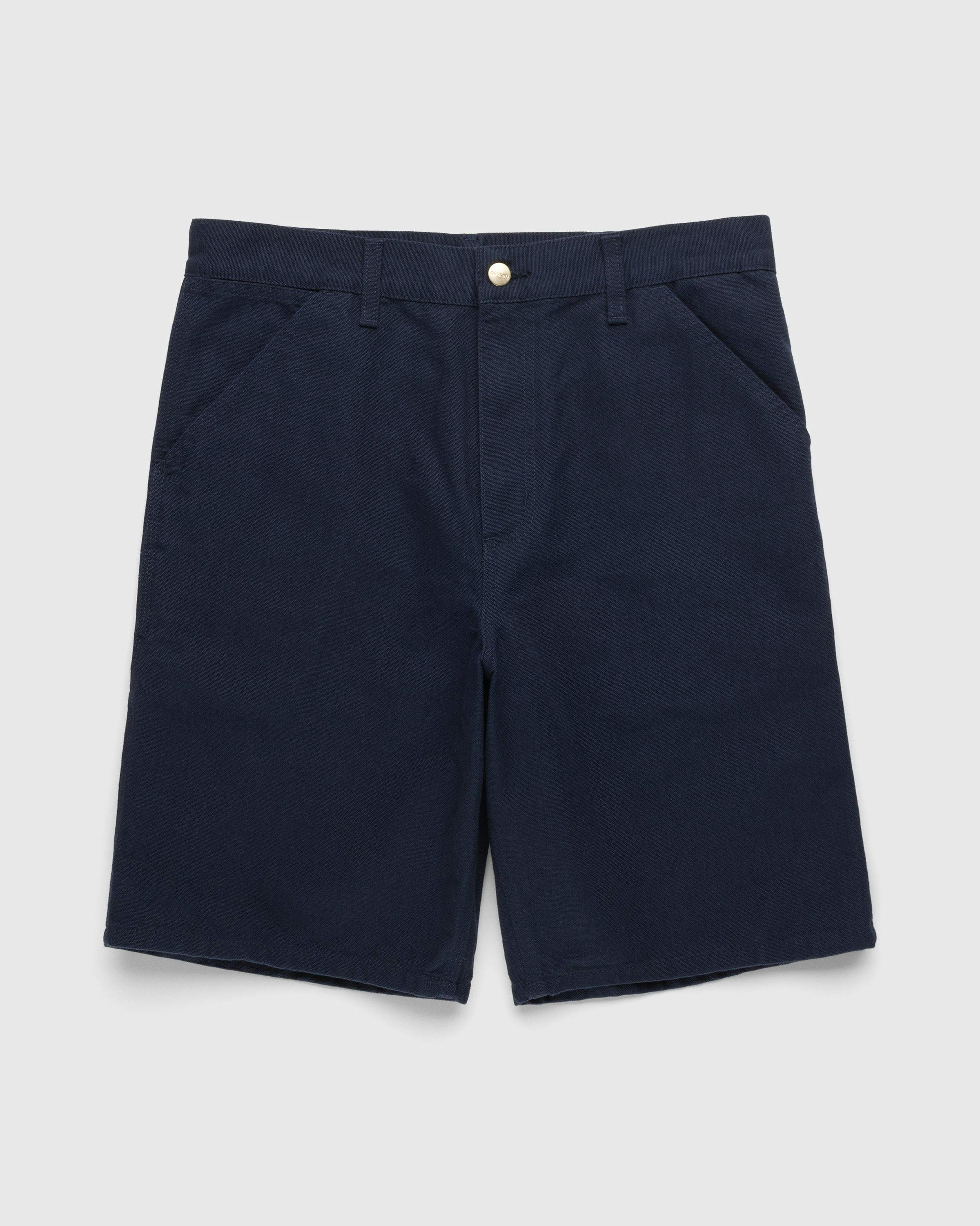 Carhartt WIP - Single Knee Short Dark Navy - Clothing - Black - Image 1