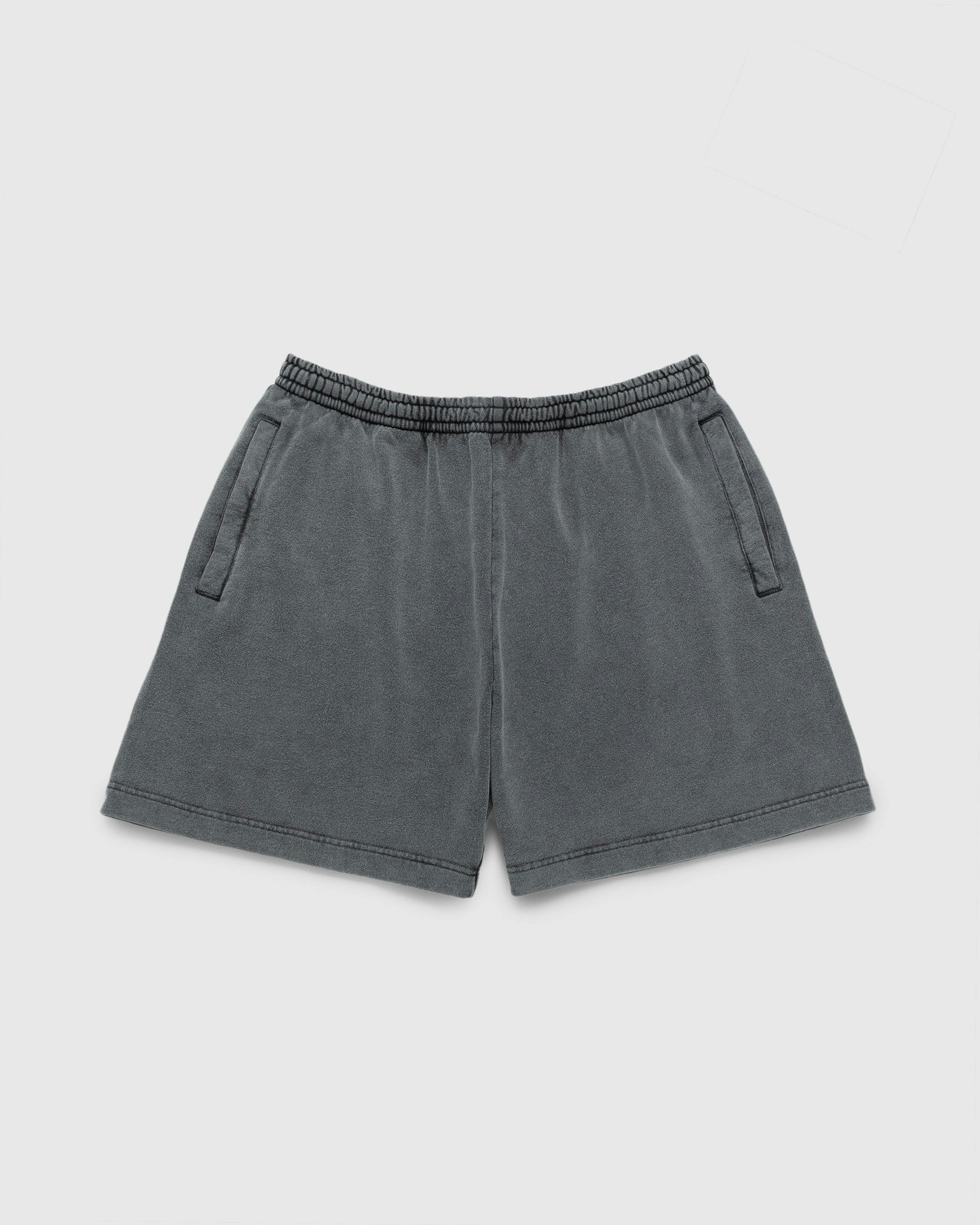 Acne Studios - Cotton Shorts Faded Black - Clothing - Grey - Image 1