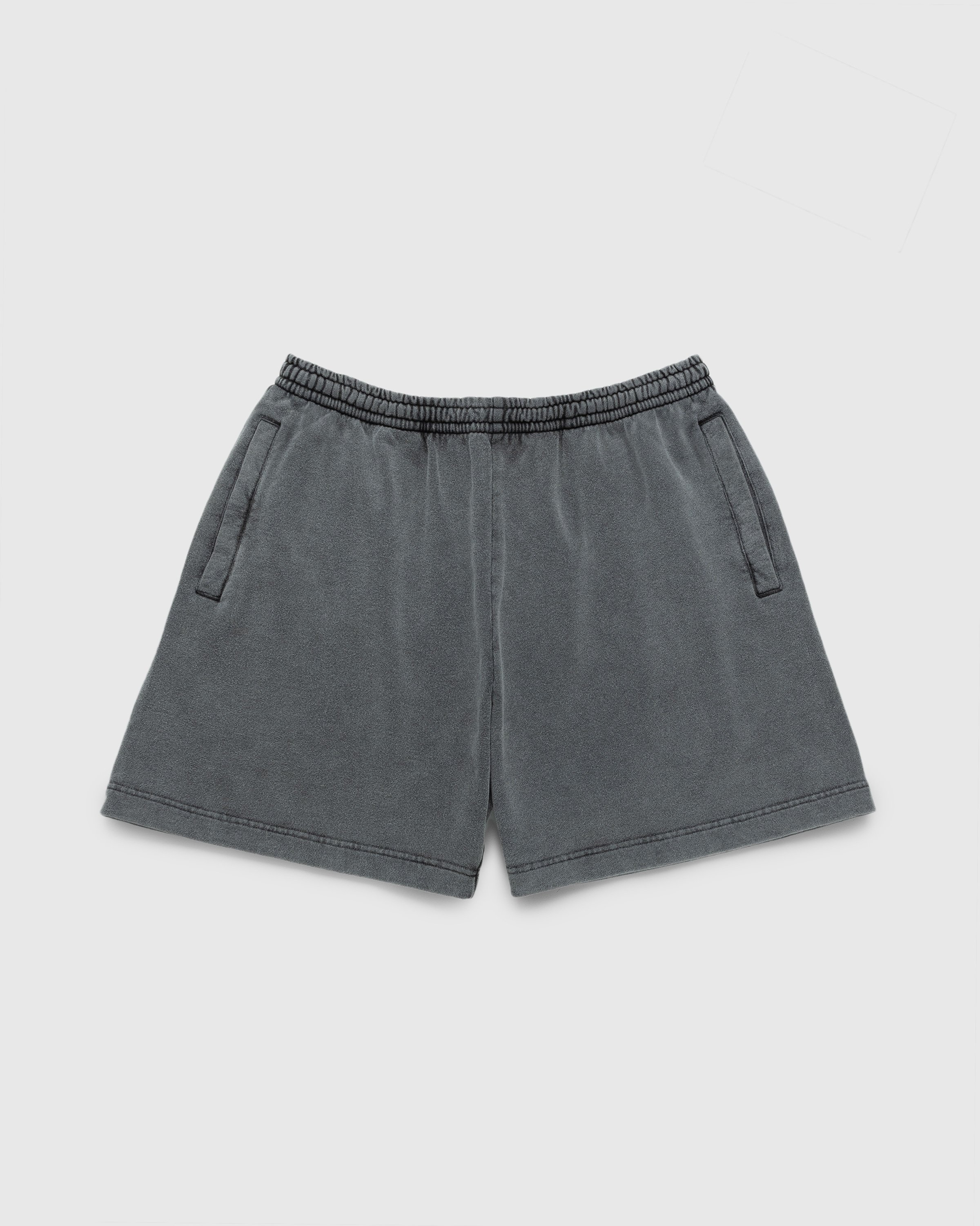 Acne Studios - Cotton Shorts Faded Black - Clothing - Grey - Image 1