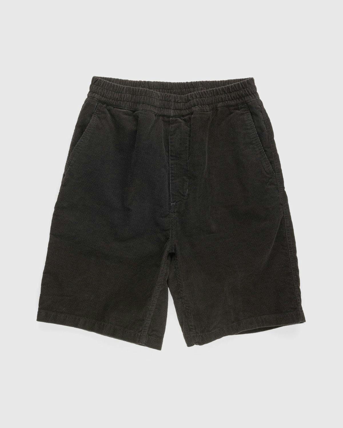 Carhartt WIP - Flint Short Black Rinsed - Clothing - Black - Image 1