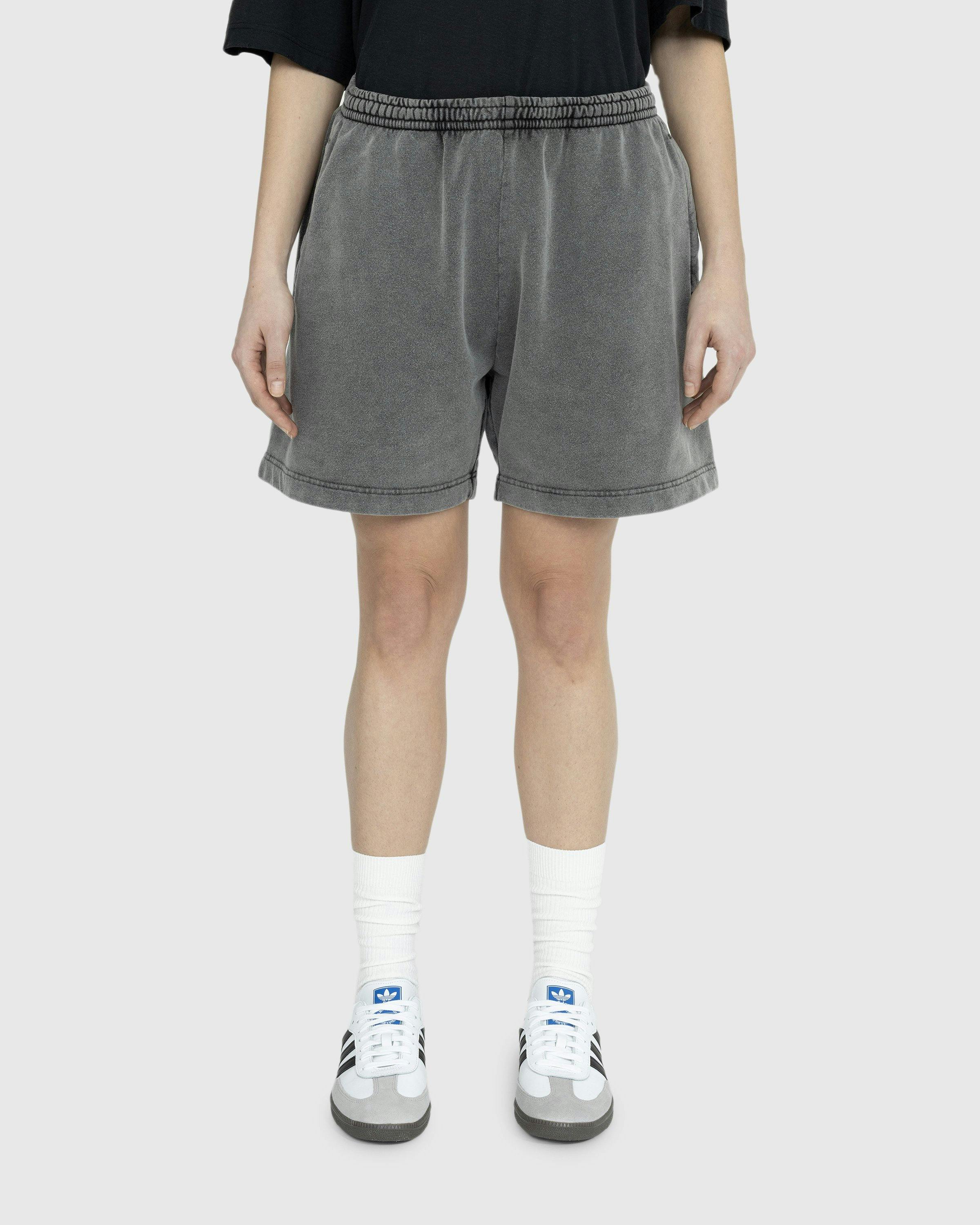 Acne Studios - Cotton Shorts Faded Black - Clothing - Grey - Image 2