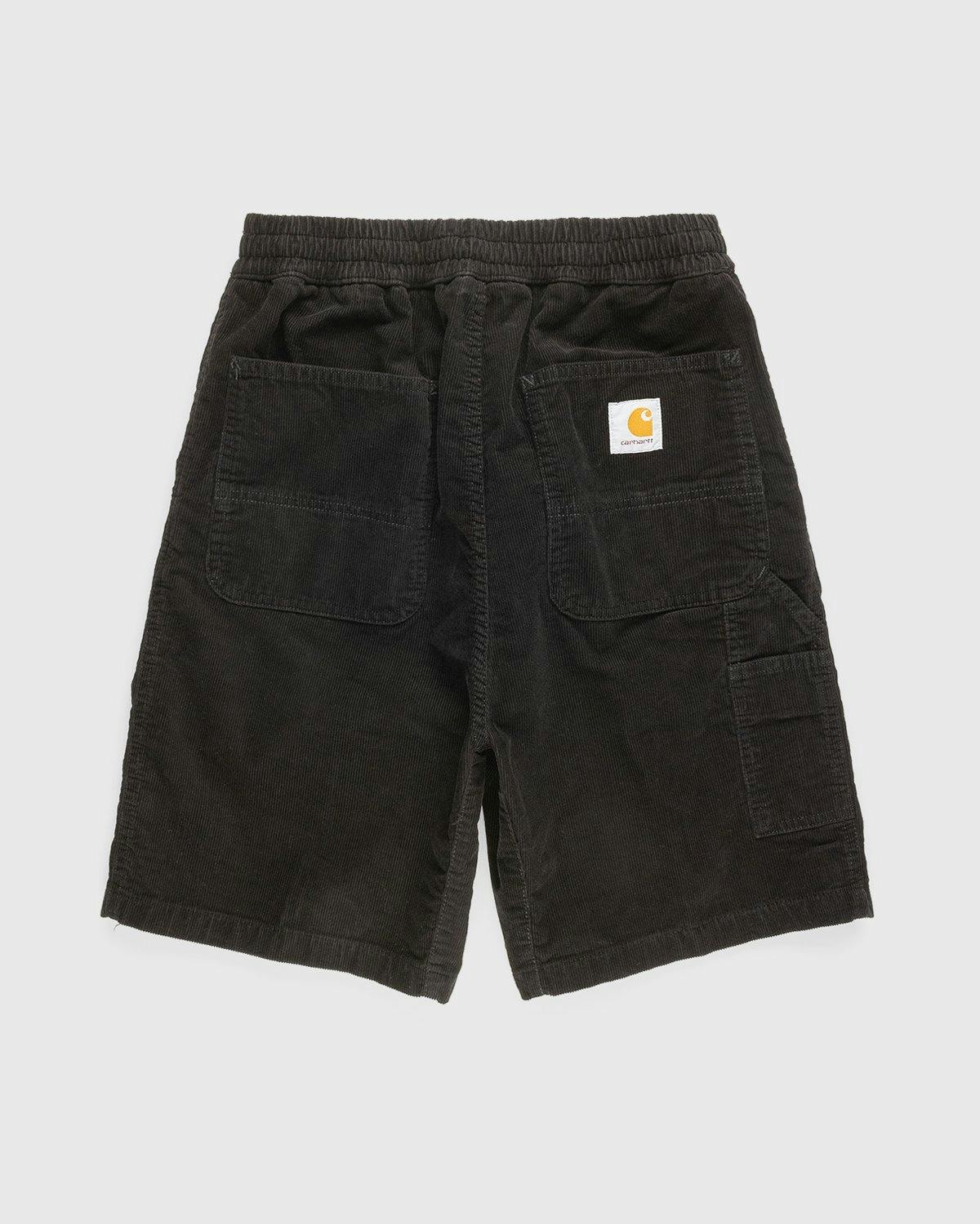 Carhartt WIP - Flint Short Black Rinsed - Clothing - Black - Image 2