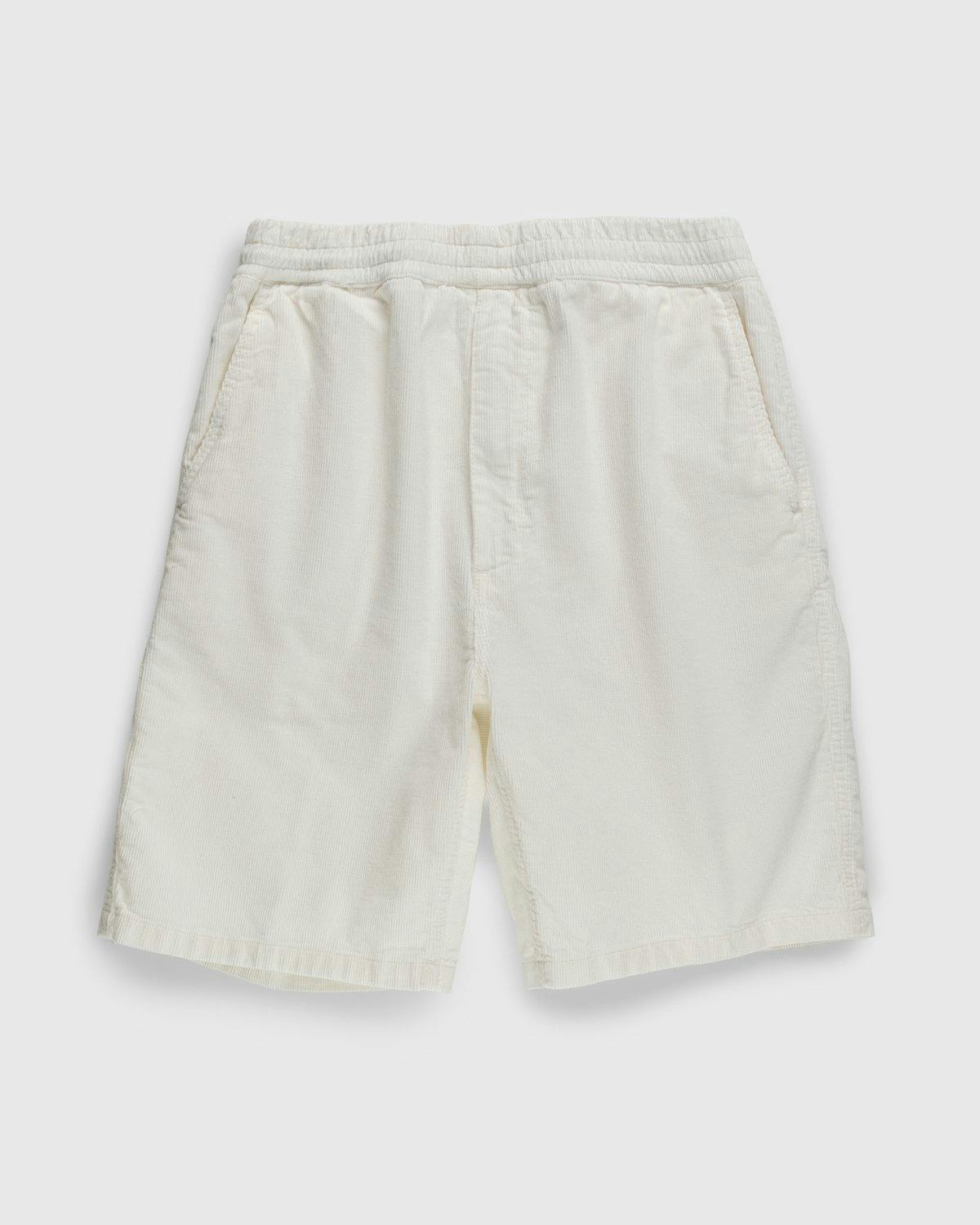 Carhartt WIP - Flint Short Wax Rinsed - Clothing - White - Image 1