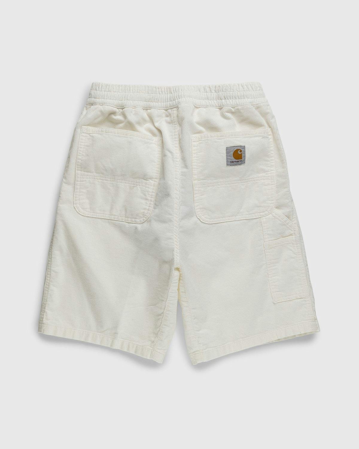 Carhartt WIP - Flint Short Wax Rinsed - Clothing - White - Image 2