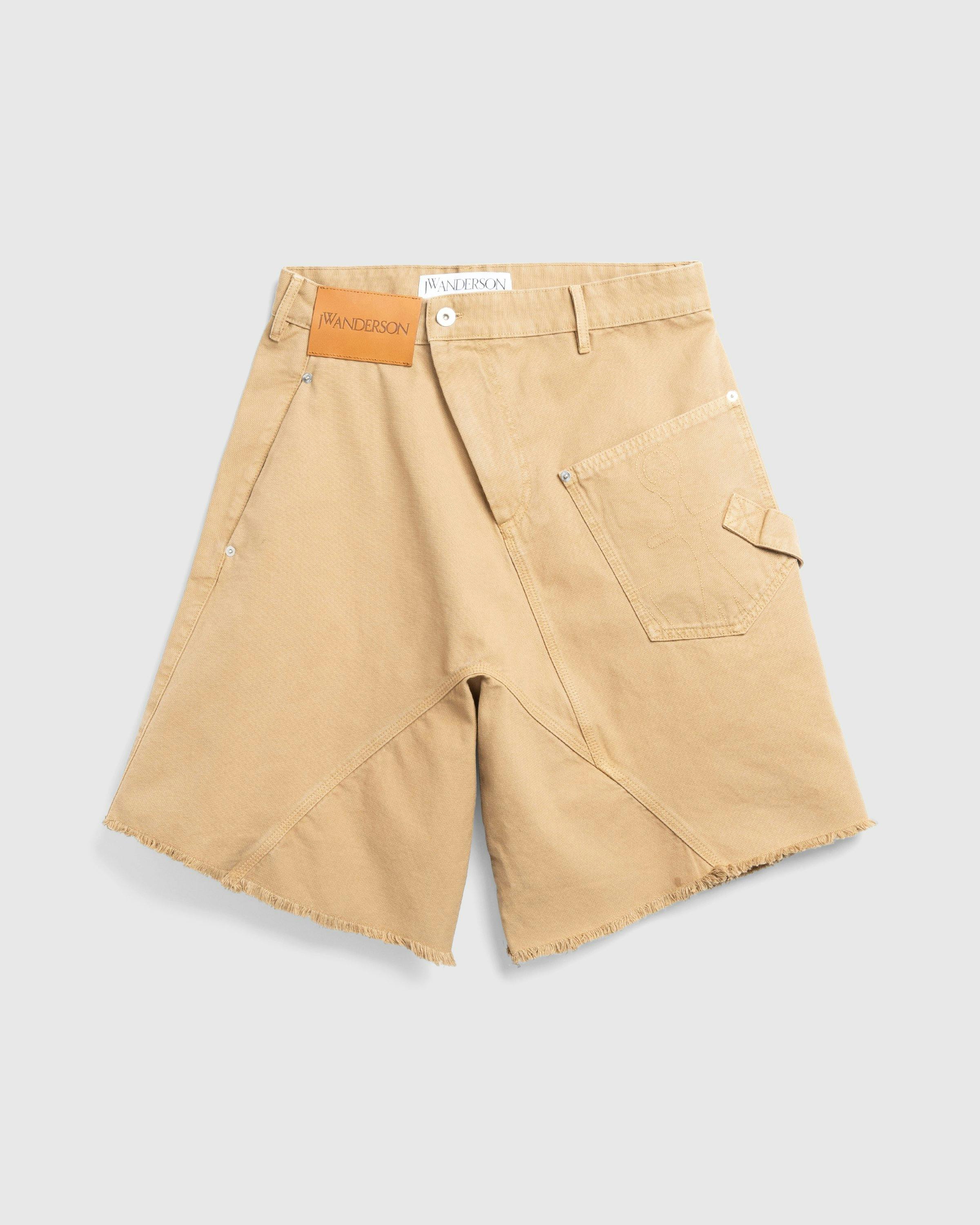 J.W. Anderson - TWISTED WORKWEAR SHORTS - Clothing - Beige - Image 1