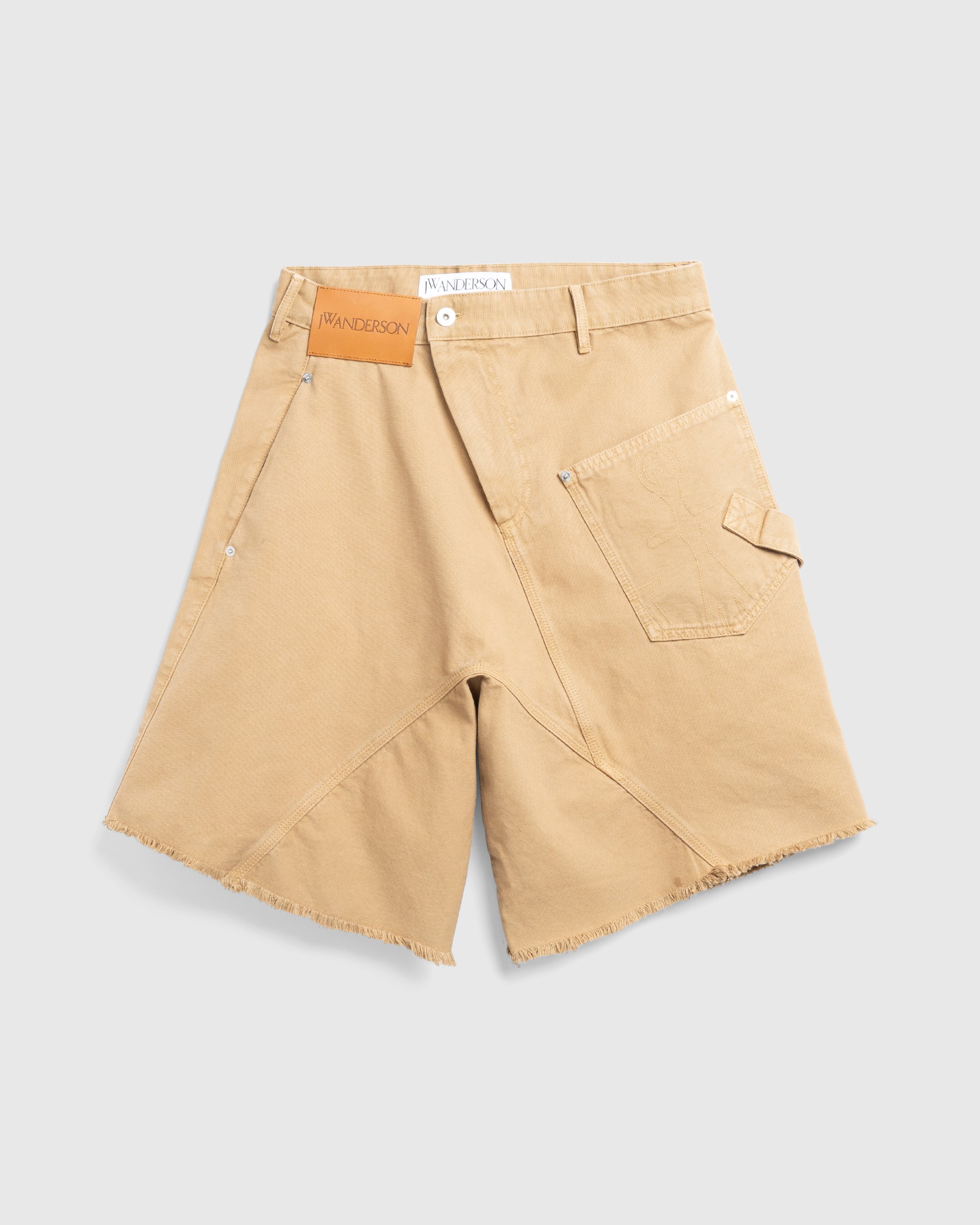 J.W. Anderson - TWISTED WORKWEAR SHORTS - Clothing - Beige - Image 1