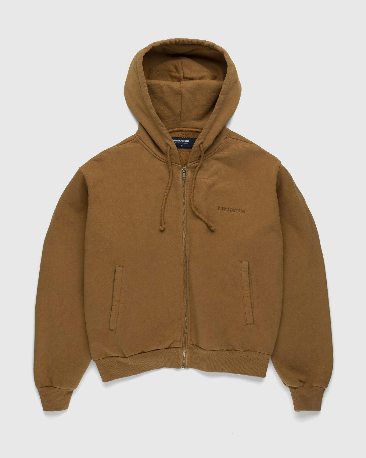 Noon Goons - High Tide Zip Hoodie Caramel - Clothing - Brown - Image 1