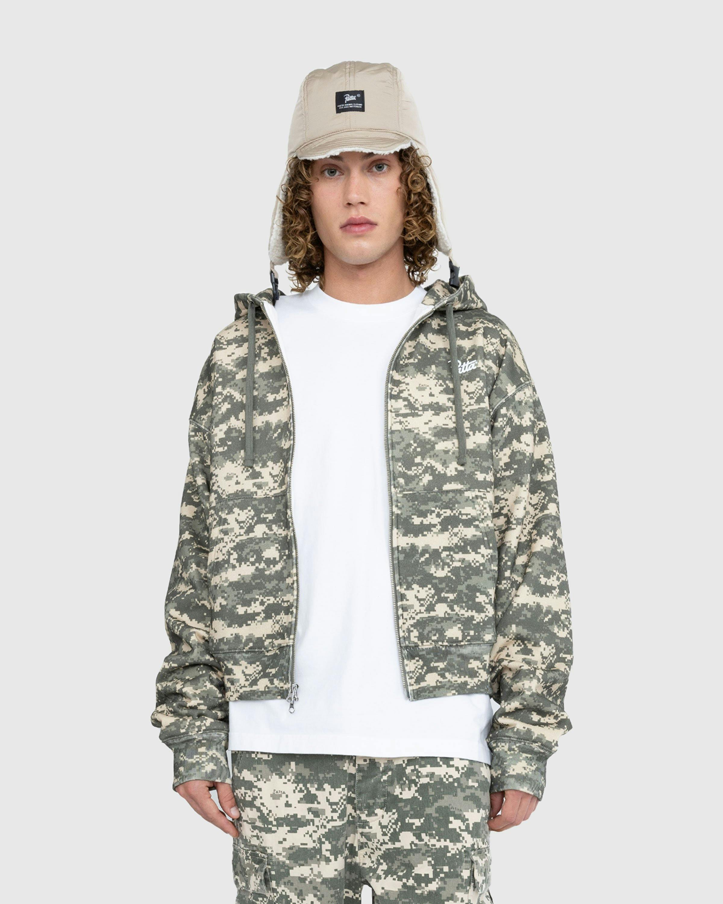 Patta - DIGI WAFFLE ZIP HOODED SWEATER Multi - Clothing - Multi - Image 2