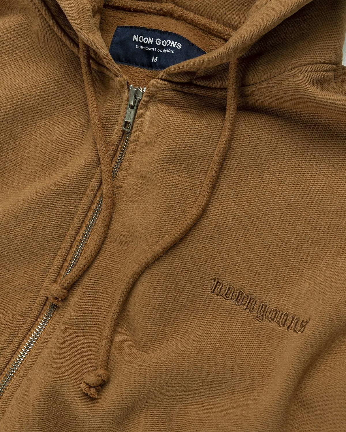 Noon Goons - High Tide Zip Hoodie Caramel - Clothing - Brown - Image 6