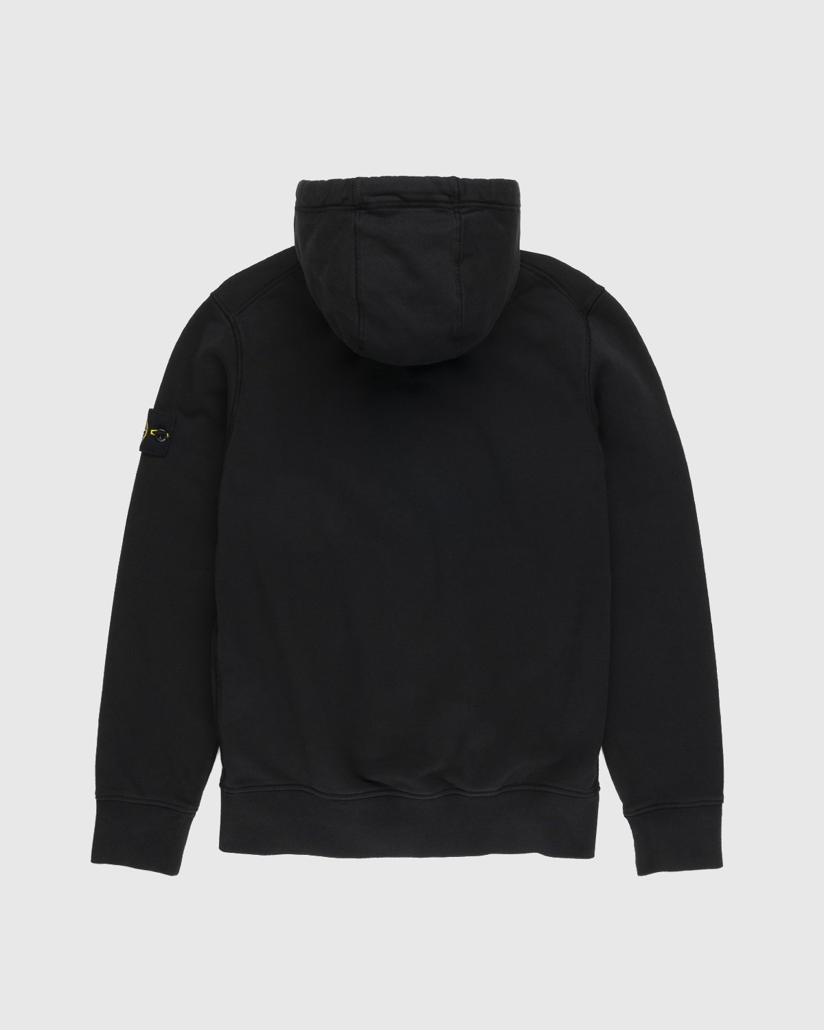 Stone Island - 64251 Garment-Dyed Full-Zip Hoodie Black - Clothing - Black - Image 2