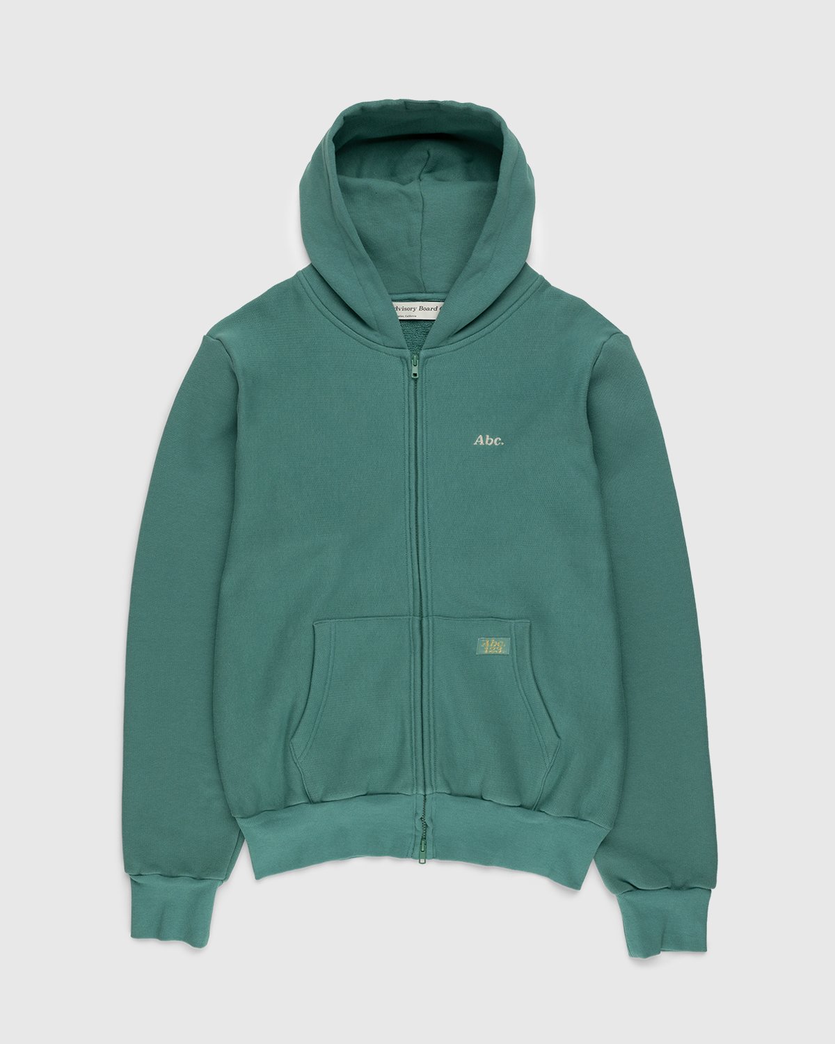 Abc. - Zip-Up French Terry Hoodie Apatite - Clothing - Green - Image 1