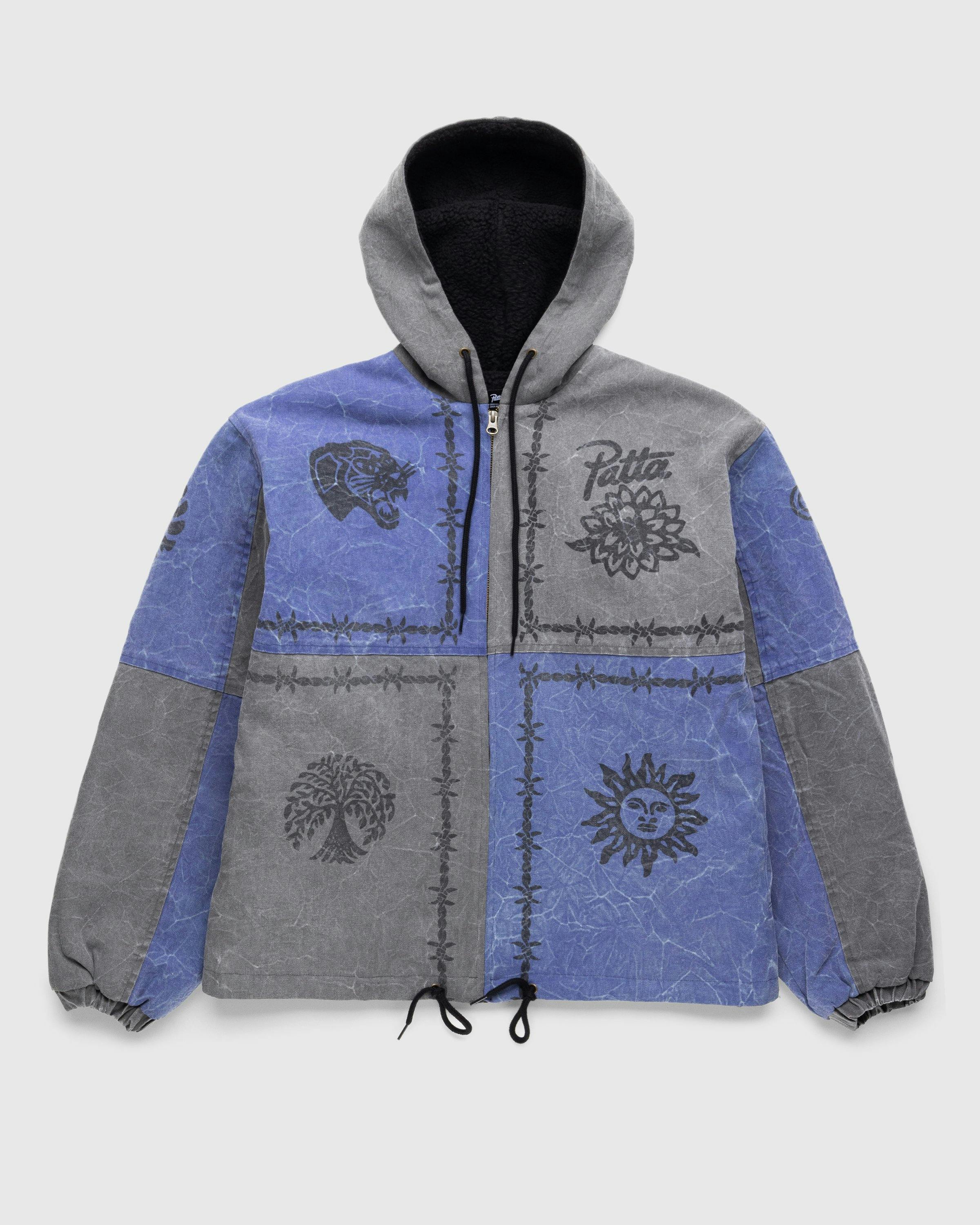 Patta - Symbols Zip Hooded Jacket Odyssey Grey - Clothing - Grey - Image 1