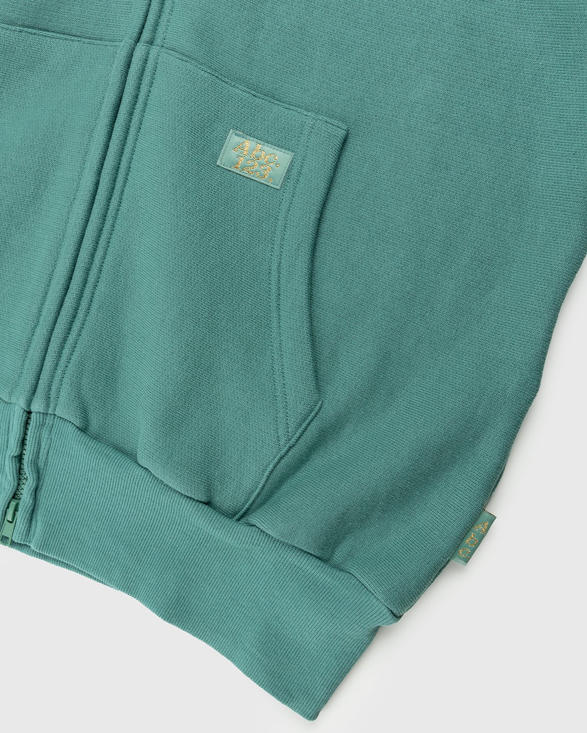 Abc. - Zip-Up French Terry Hoodie Apatite - Clothing - Green - Image 3