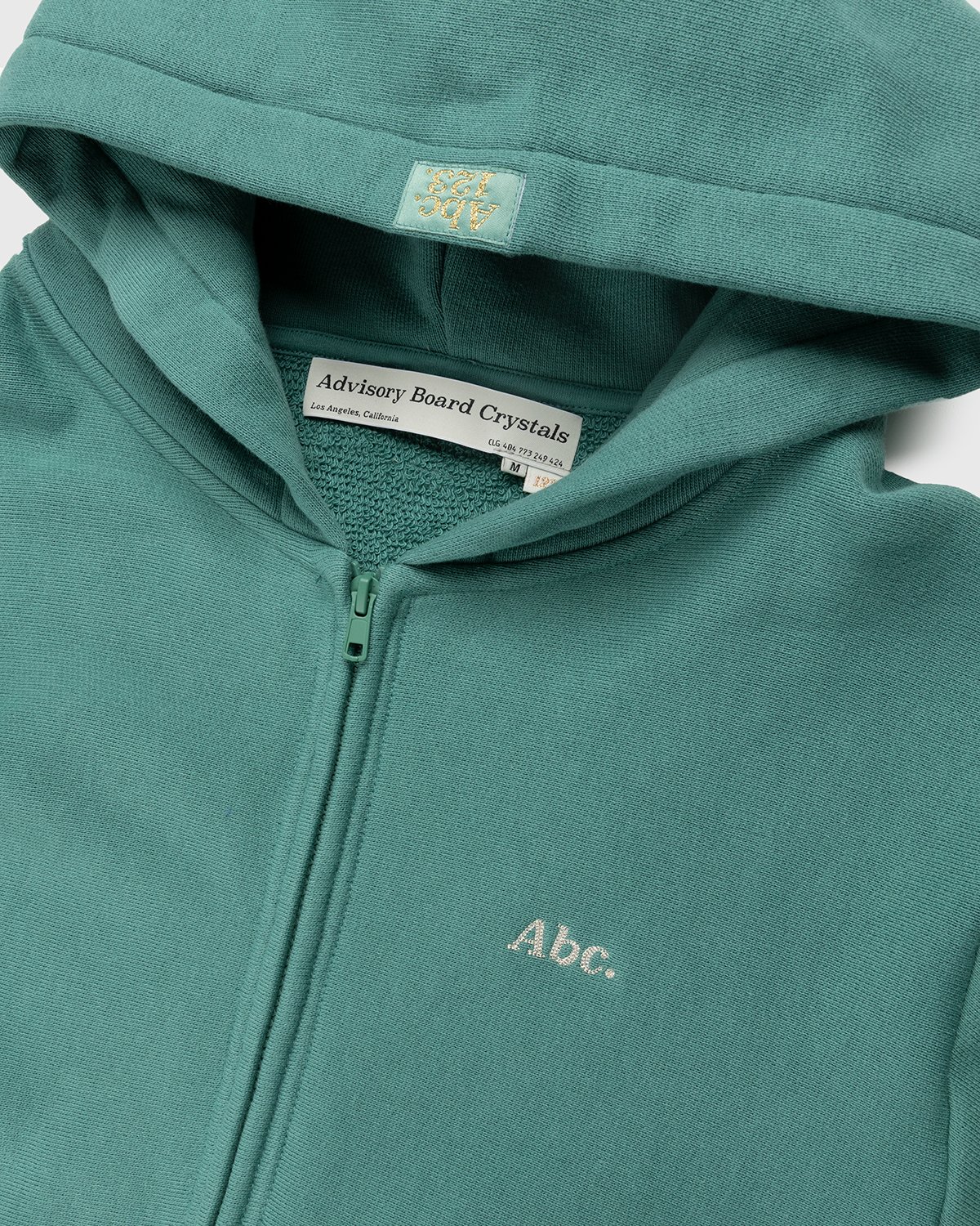 Abc. - Zip-Up French Terry Hoodie Apatite - Clothing - Green - Image 4