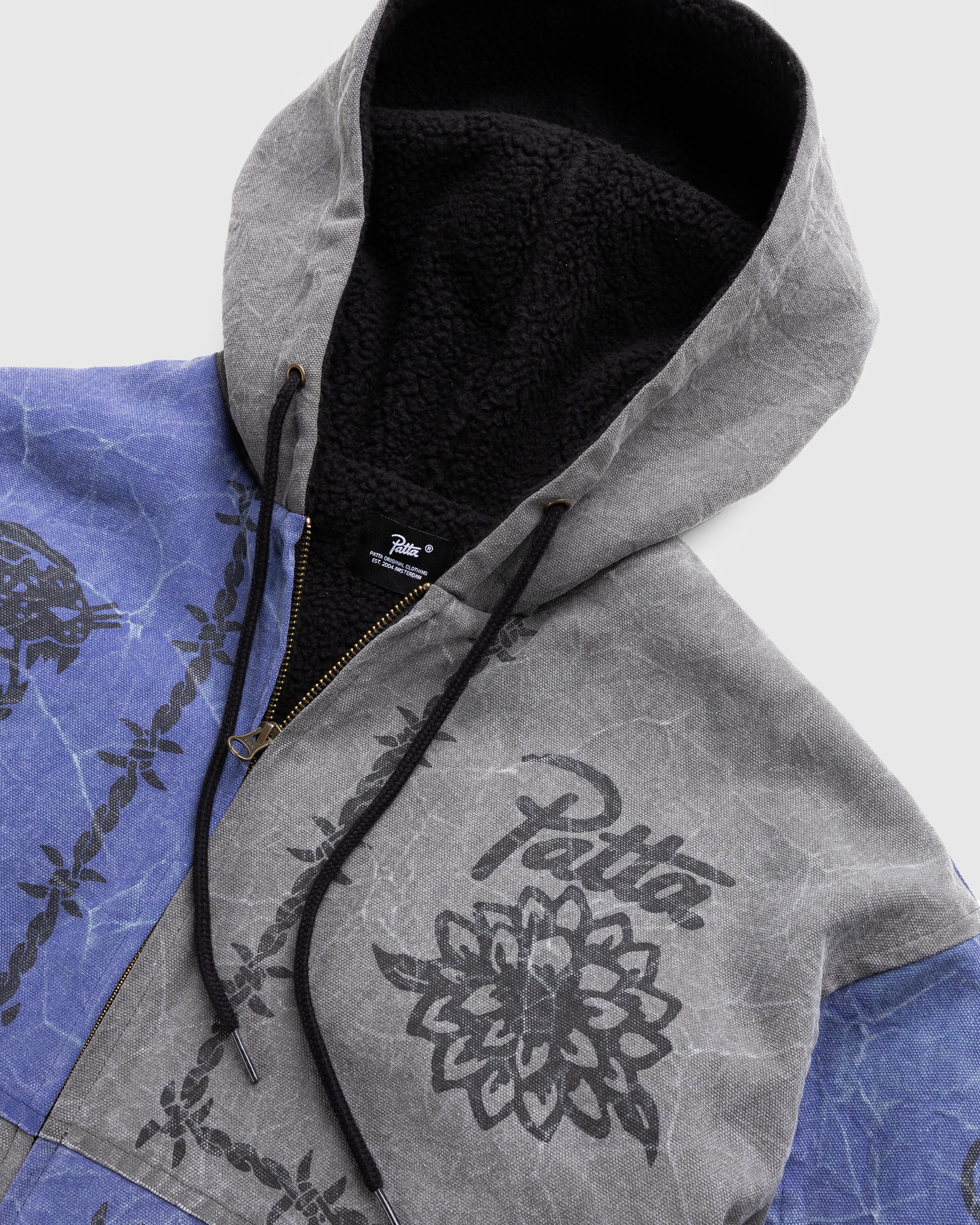 Patta - Symbols Zip Hooded Jacket Odyssey Grey - Clothing - Grey - Image 4