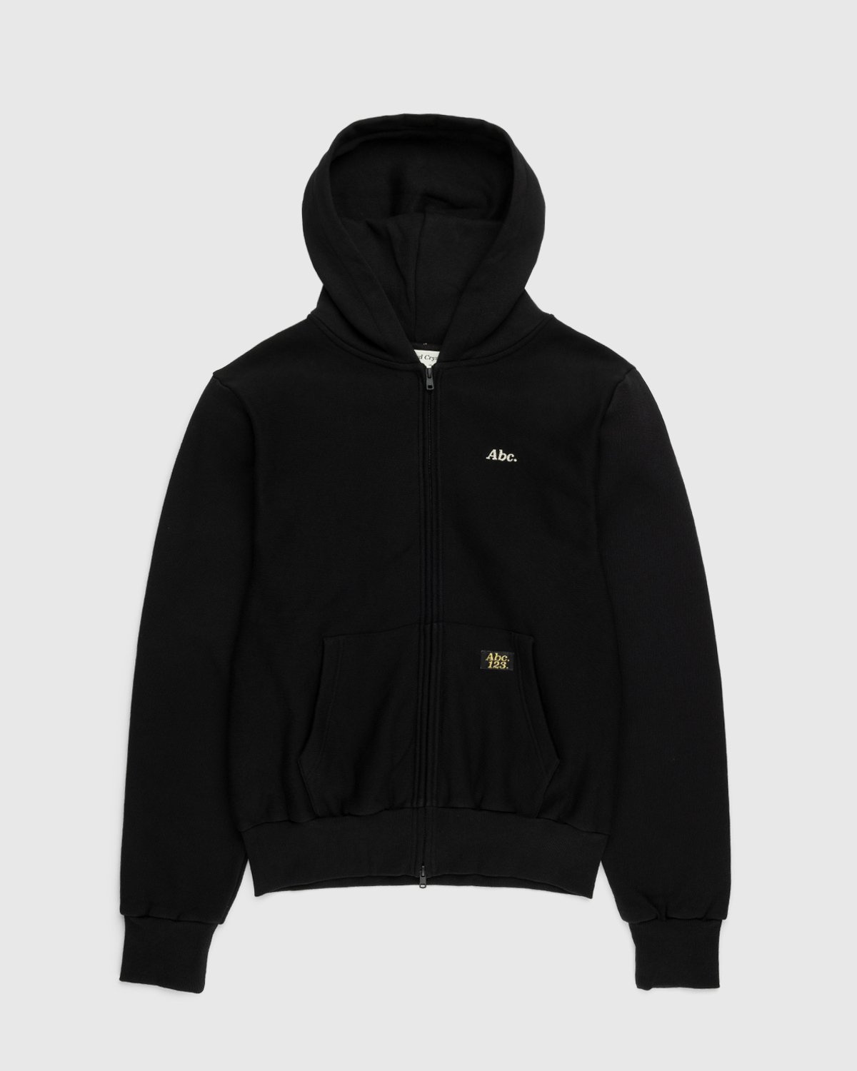 Abc. - Zip-Up French Terry Hoodie Anthracite - Clothing - Black - Image 1