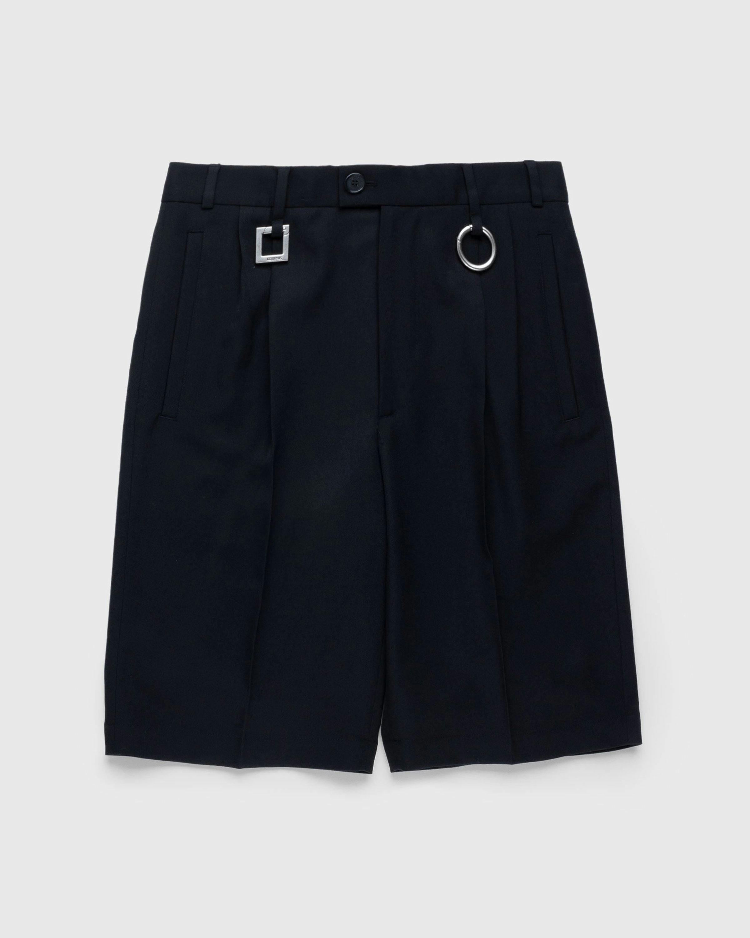 JACQUEMUS - Le Short Rond Carre Black - Clothing - Black - Image 1