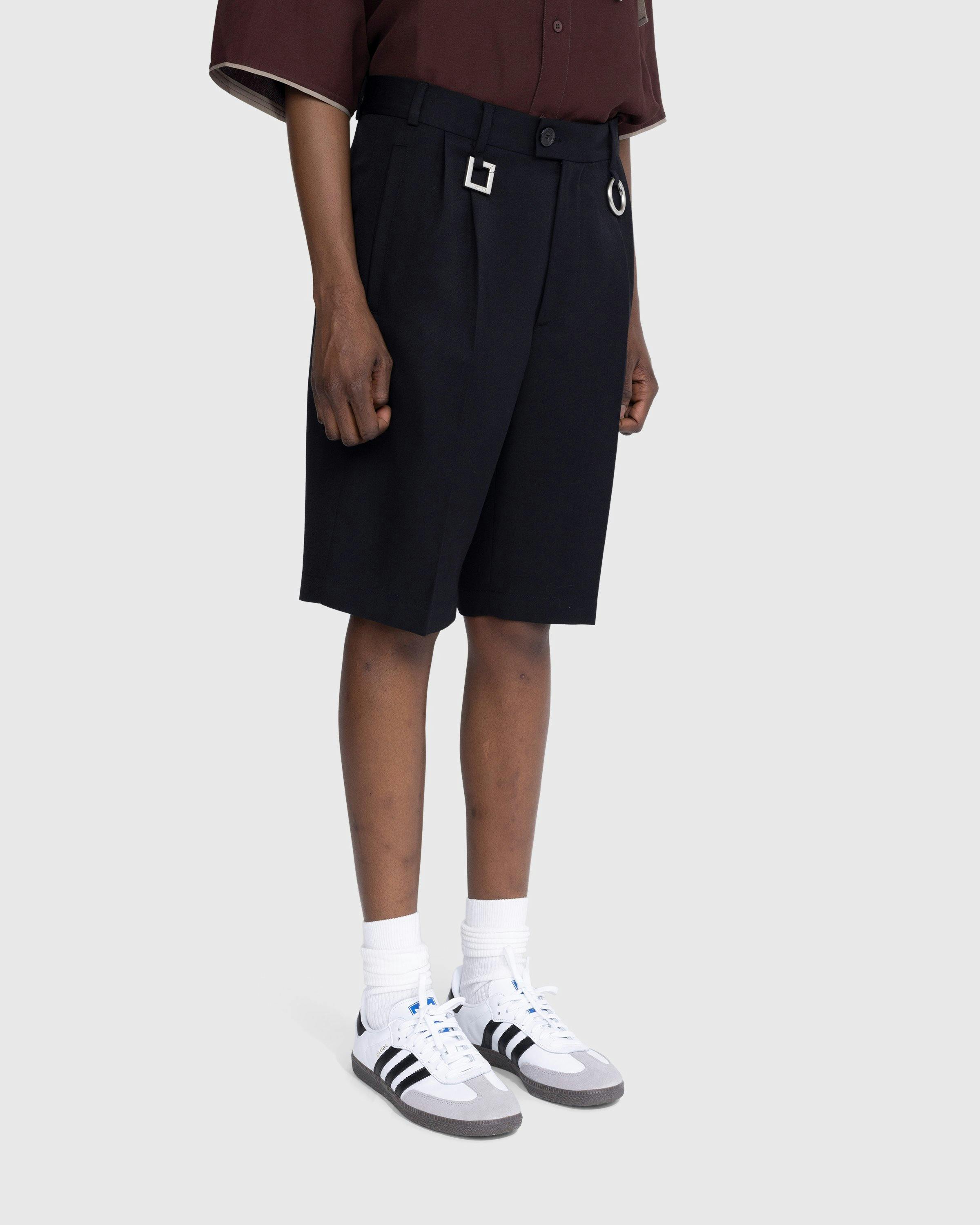 JACQUEMUS - Le Short Rond Carre Black - Clothing - Black - Image 4