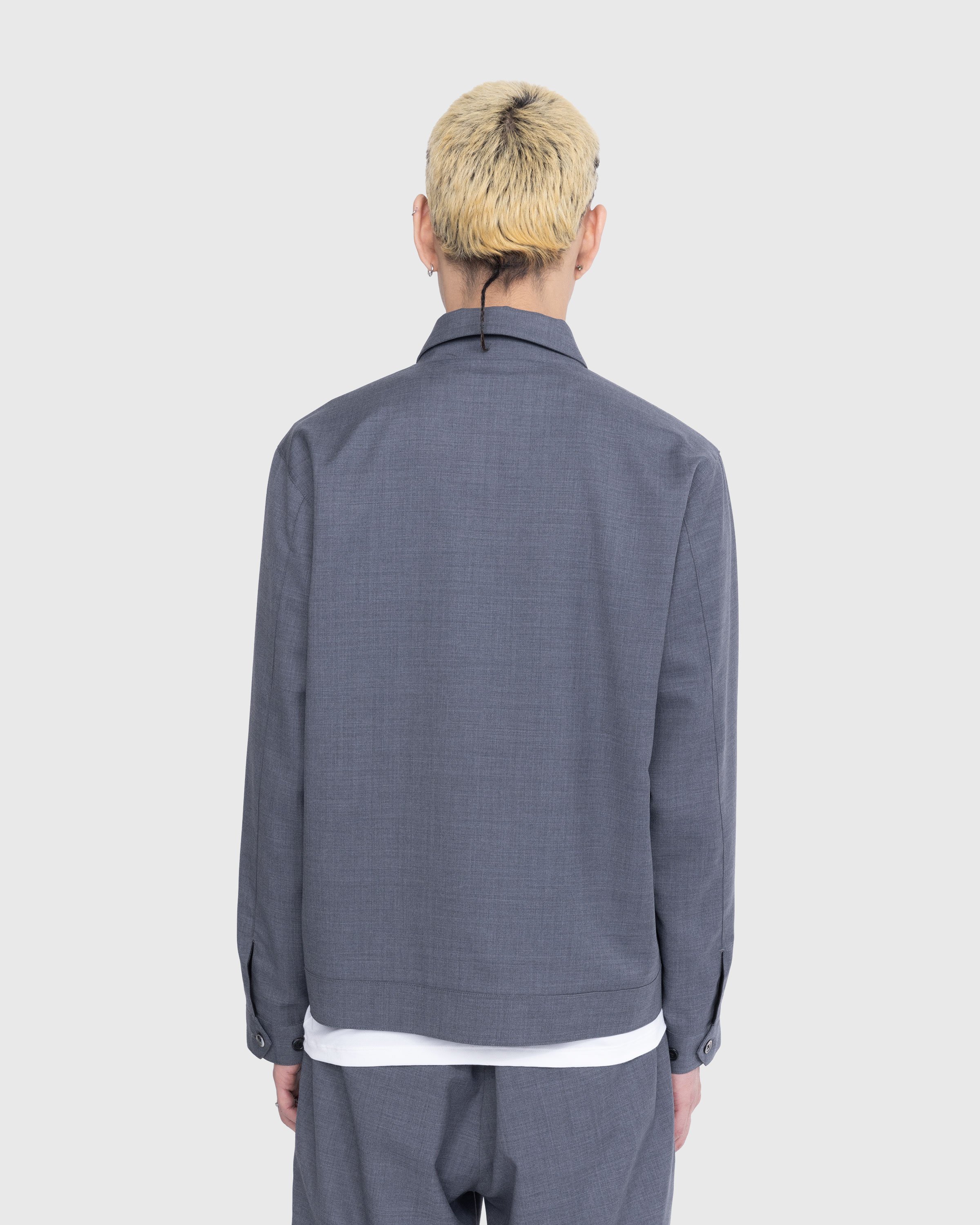 Highsnobiety - Tropical Wool Zip Jacket Grey - Clothing - Grey - Image 11