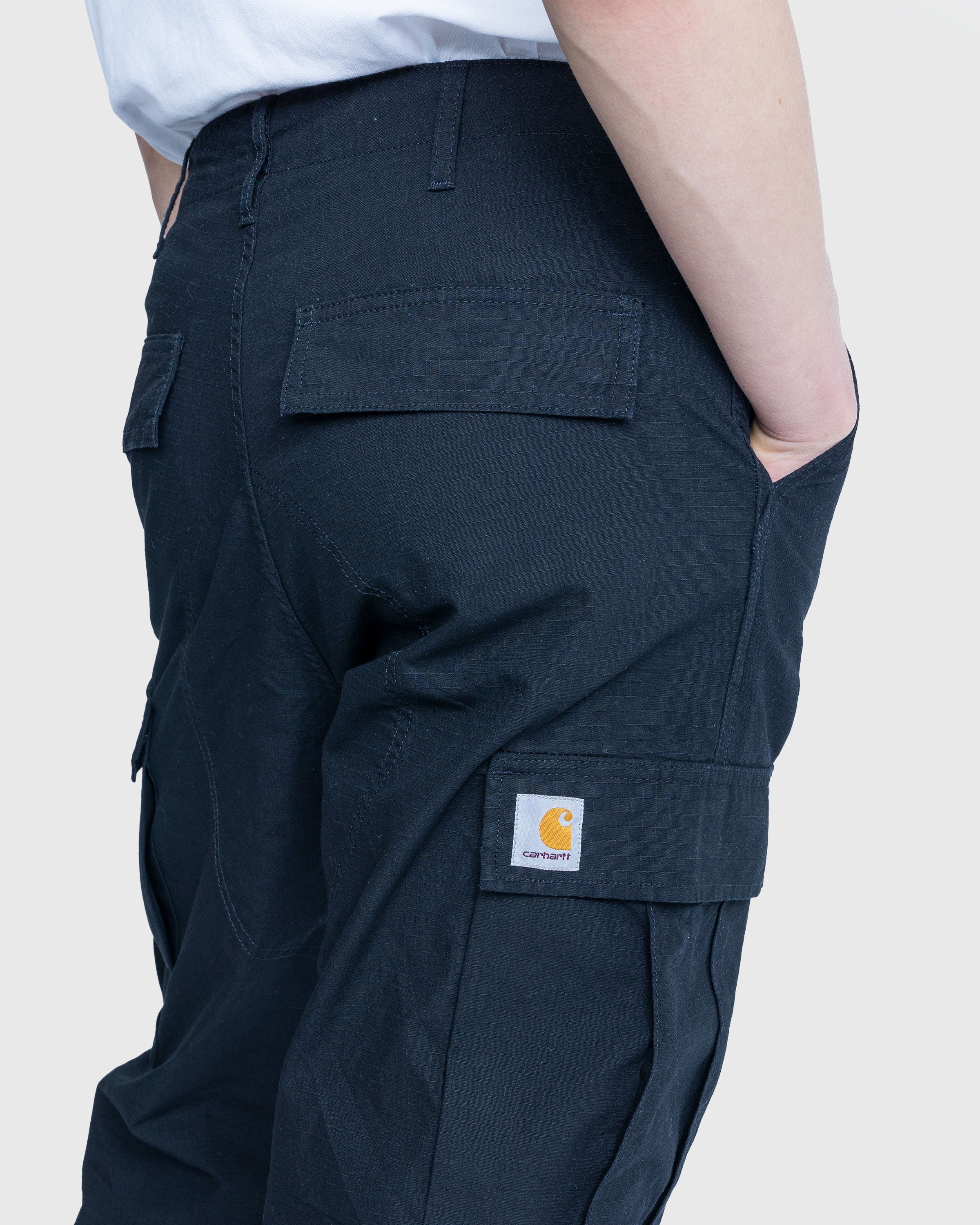 Carhartt WIP - Ripstop Cargo Pant Rinsed Black - Clothing - Black - Image 5