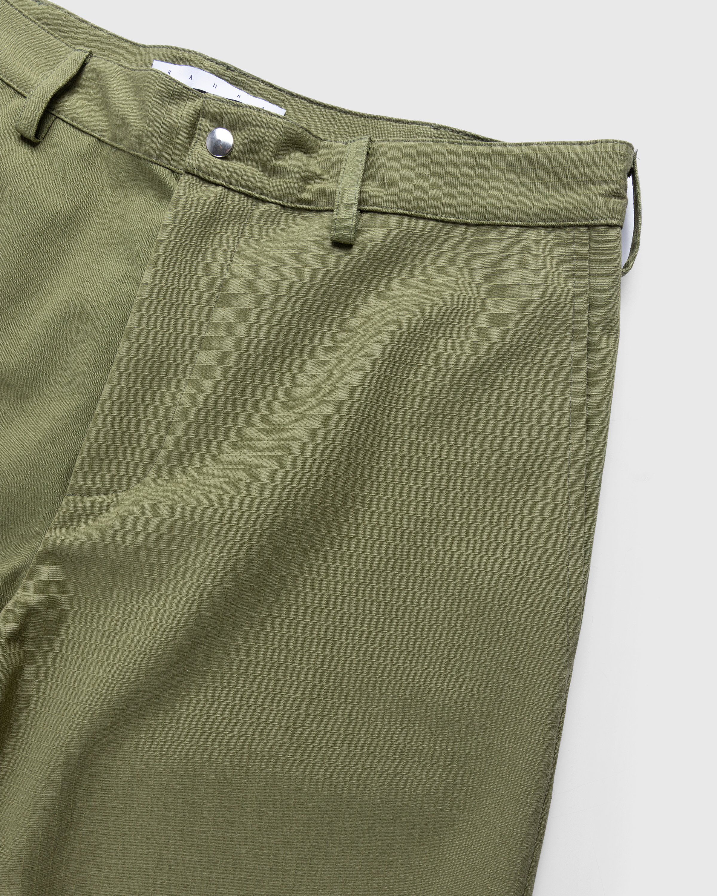 RANRA - Madur Cotton Blend Trouser Green - Clothing - Green - Image 3