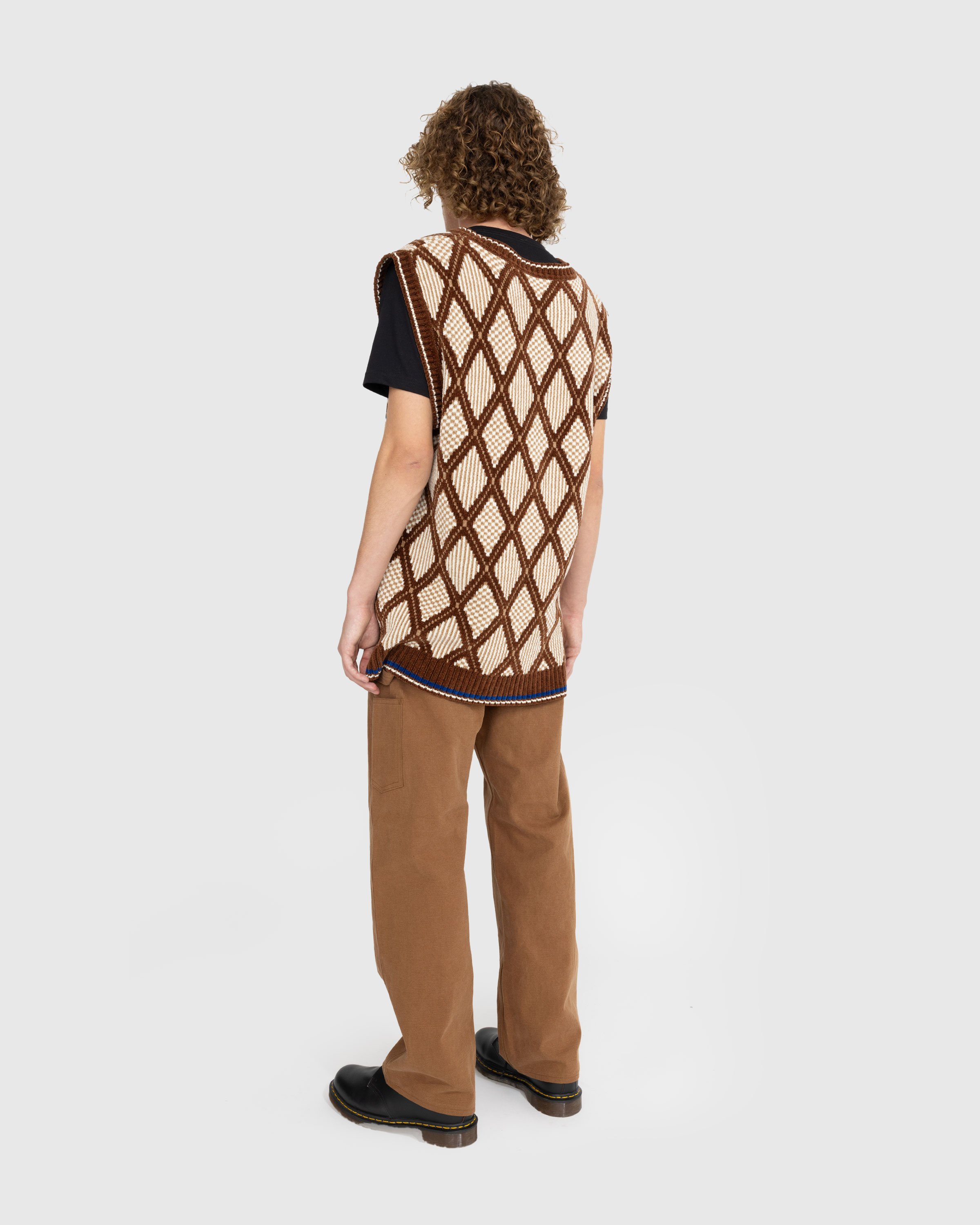 Ahluwalia - Kingpin Knitted Vest Brown - Clothing - Brown - Image 4