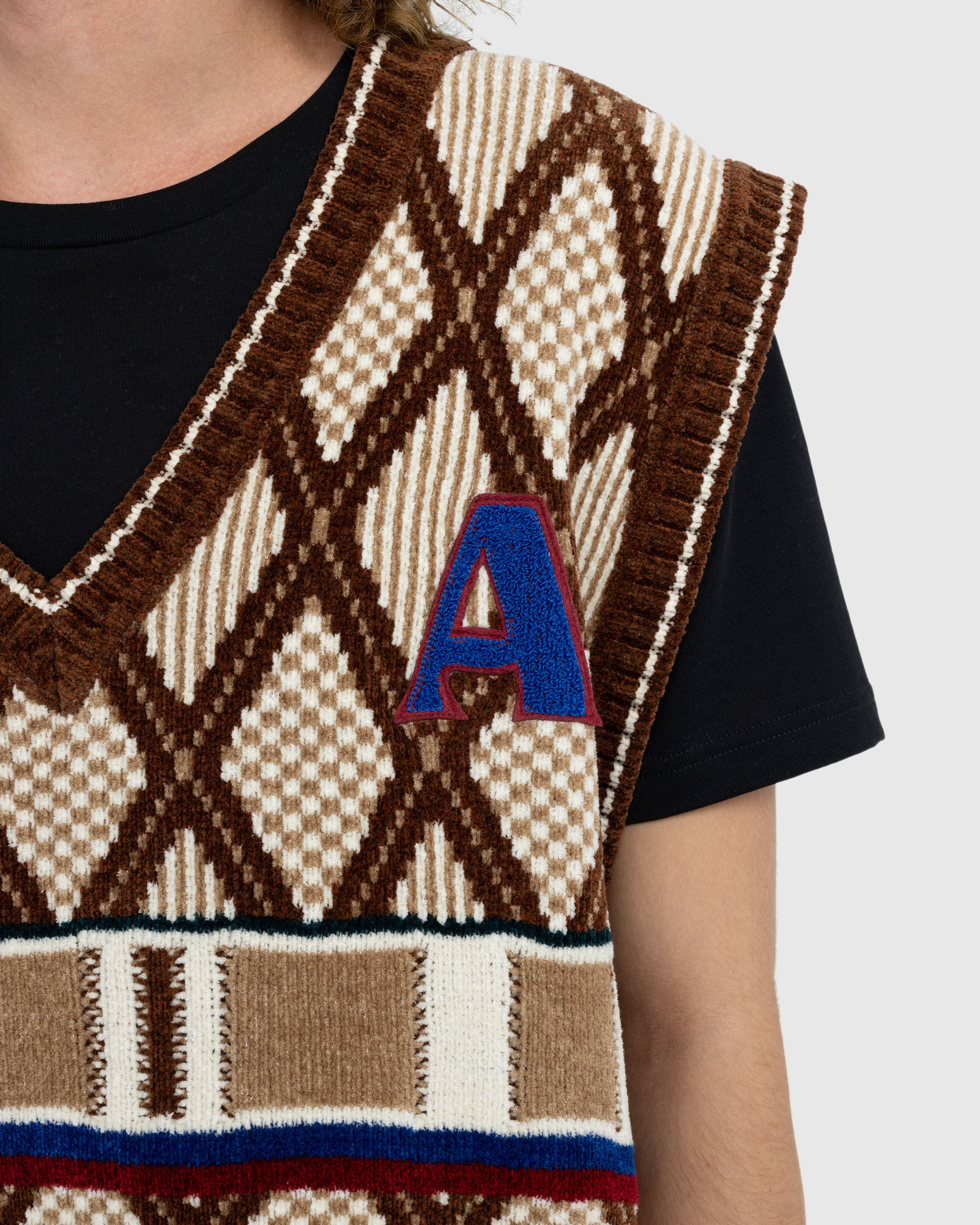 Ahluwalia - Kingpin Knitted Vest Brown - Clothing - Brown - Image 5
