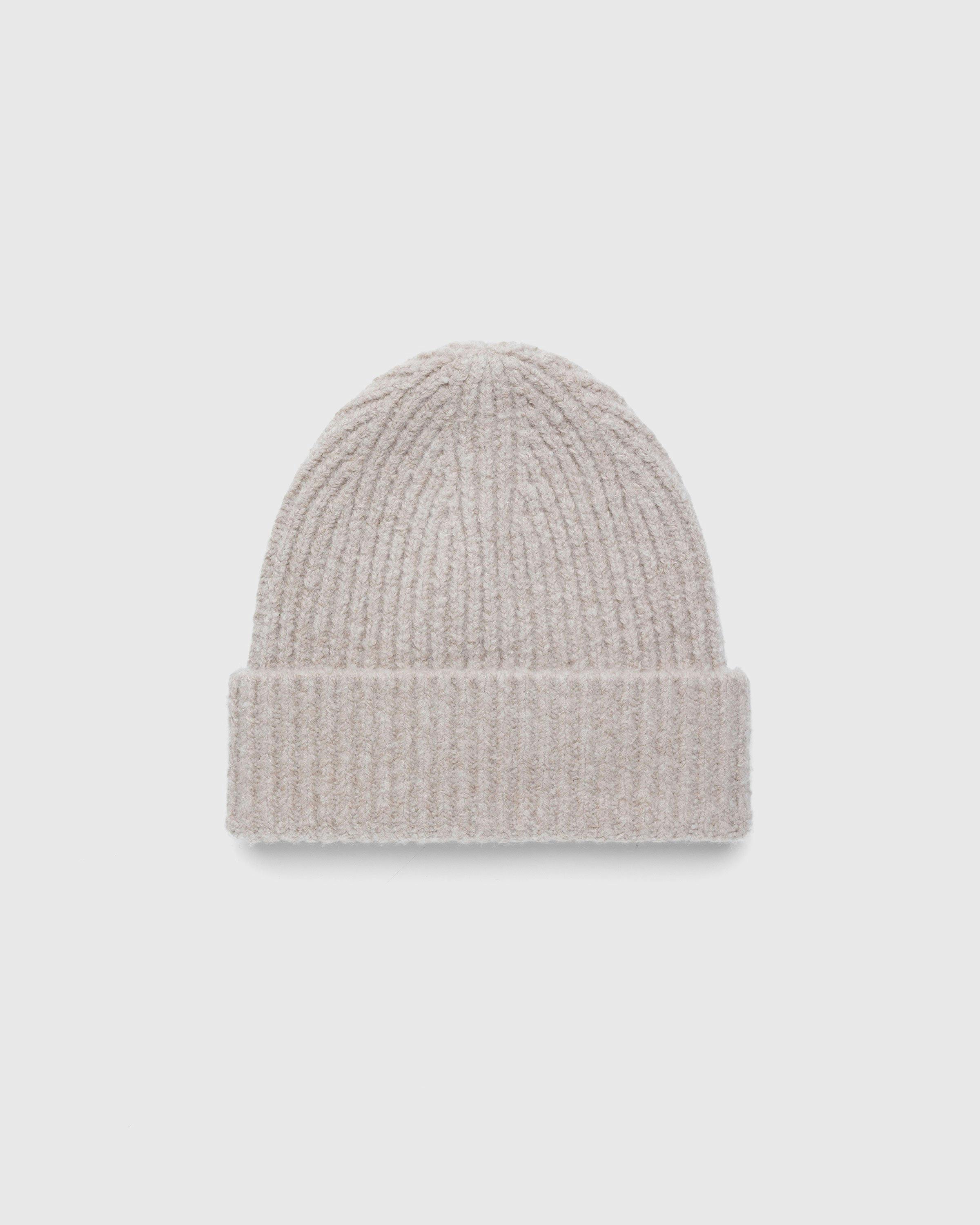 Acne Studios - Wool Blend Beanie Beige - Accessories - Beige - Image 1