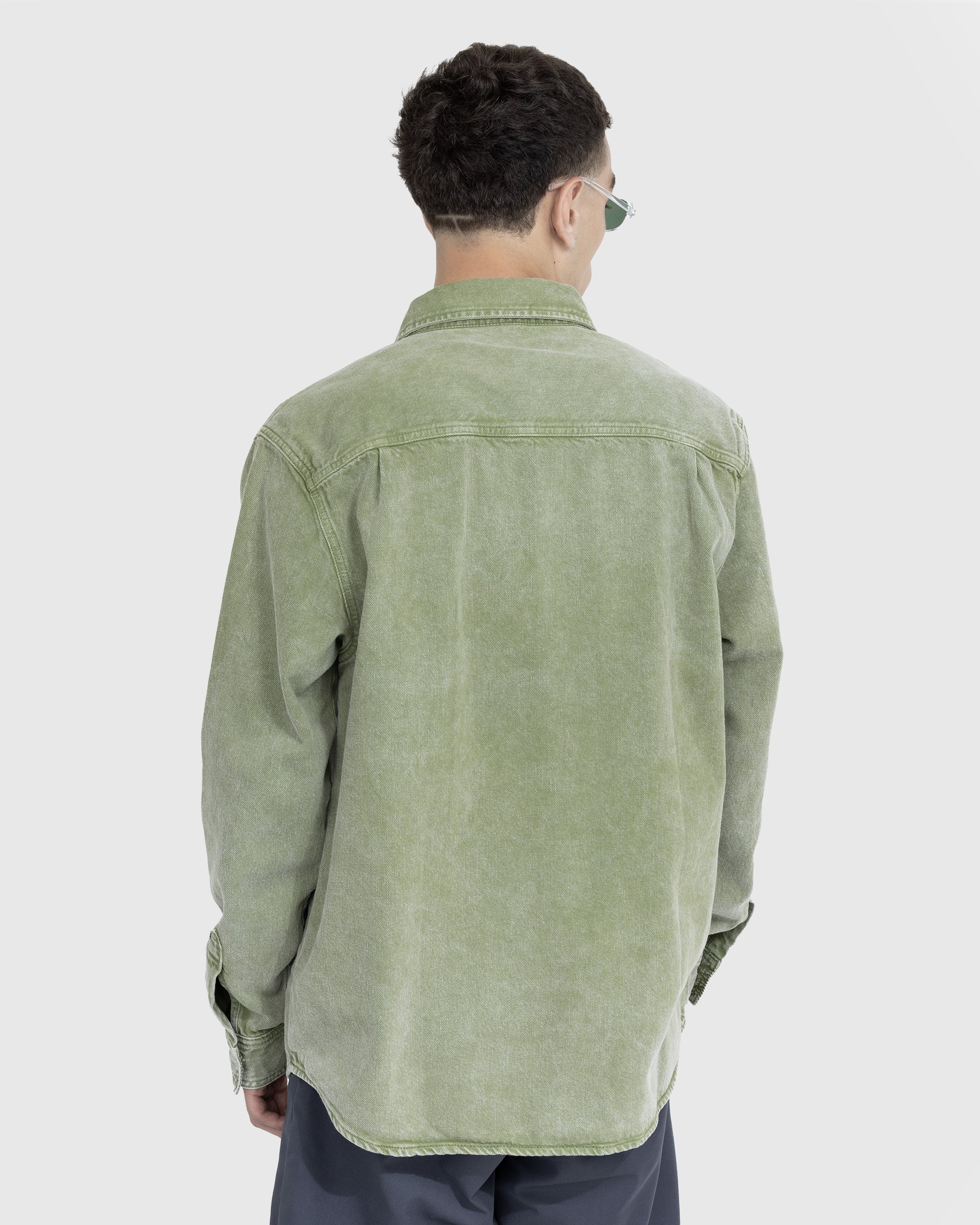 Carhartt WIP - Monterey Shirt Jacket Worn-Washed Kiwi Green - Clothing - Green - Image 3