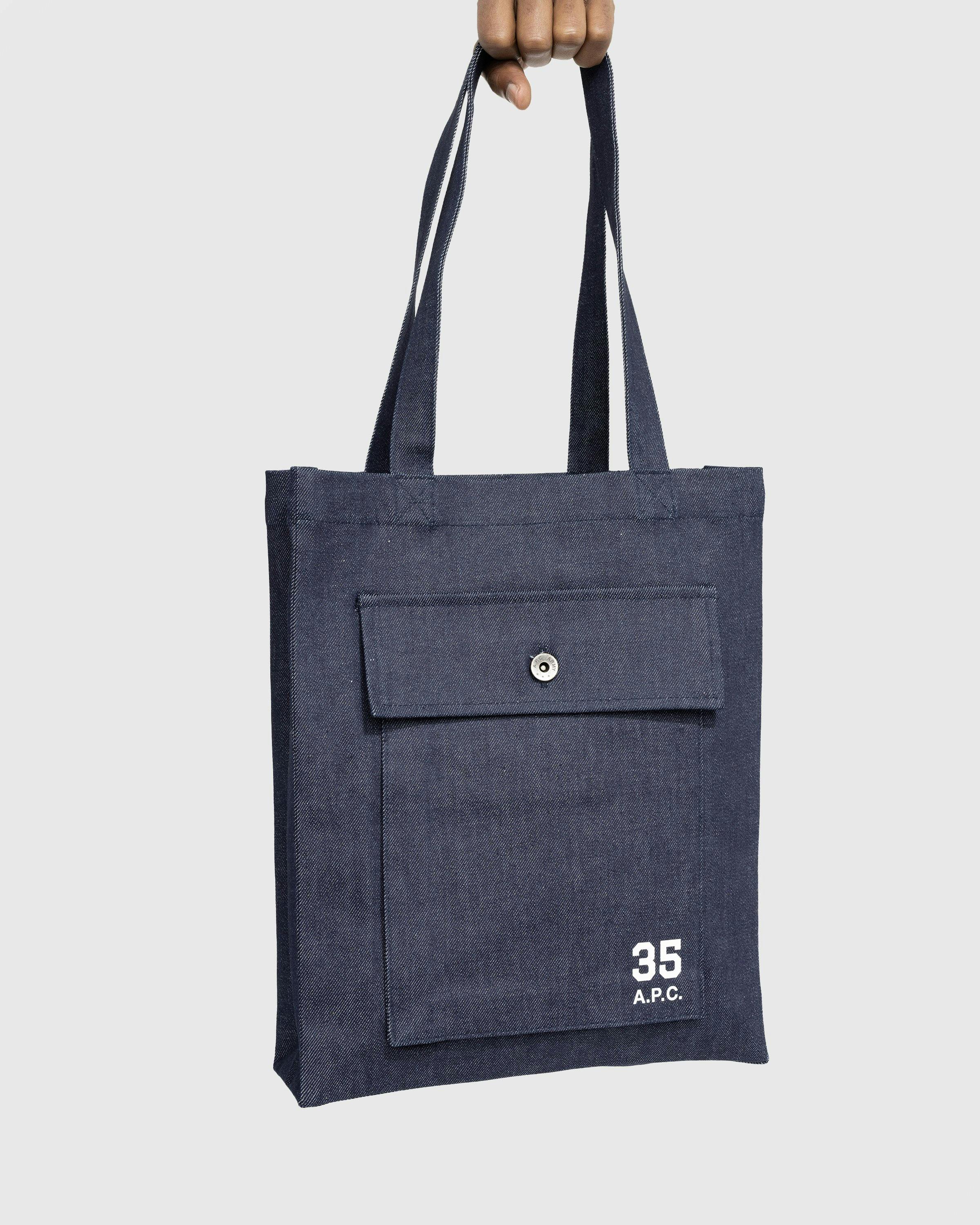 A.P.C. x Jean Touitou - Respect Tote Bag Navy - Accessories - Navy - Image 4