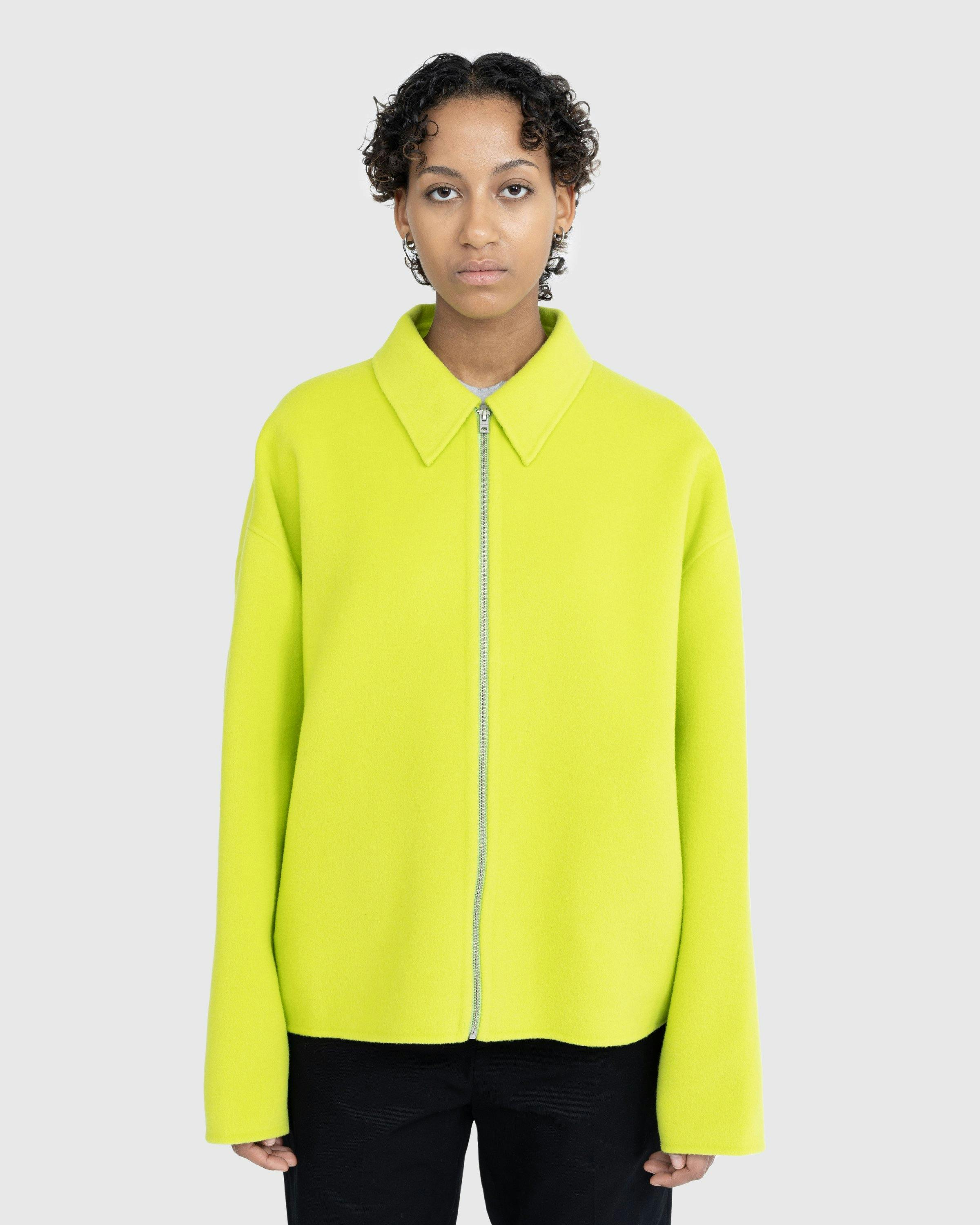 Acne Studios – Wool Zipper Jacket Lime Green