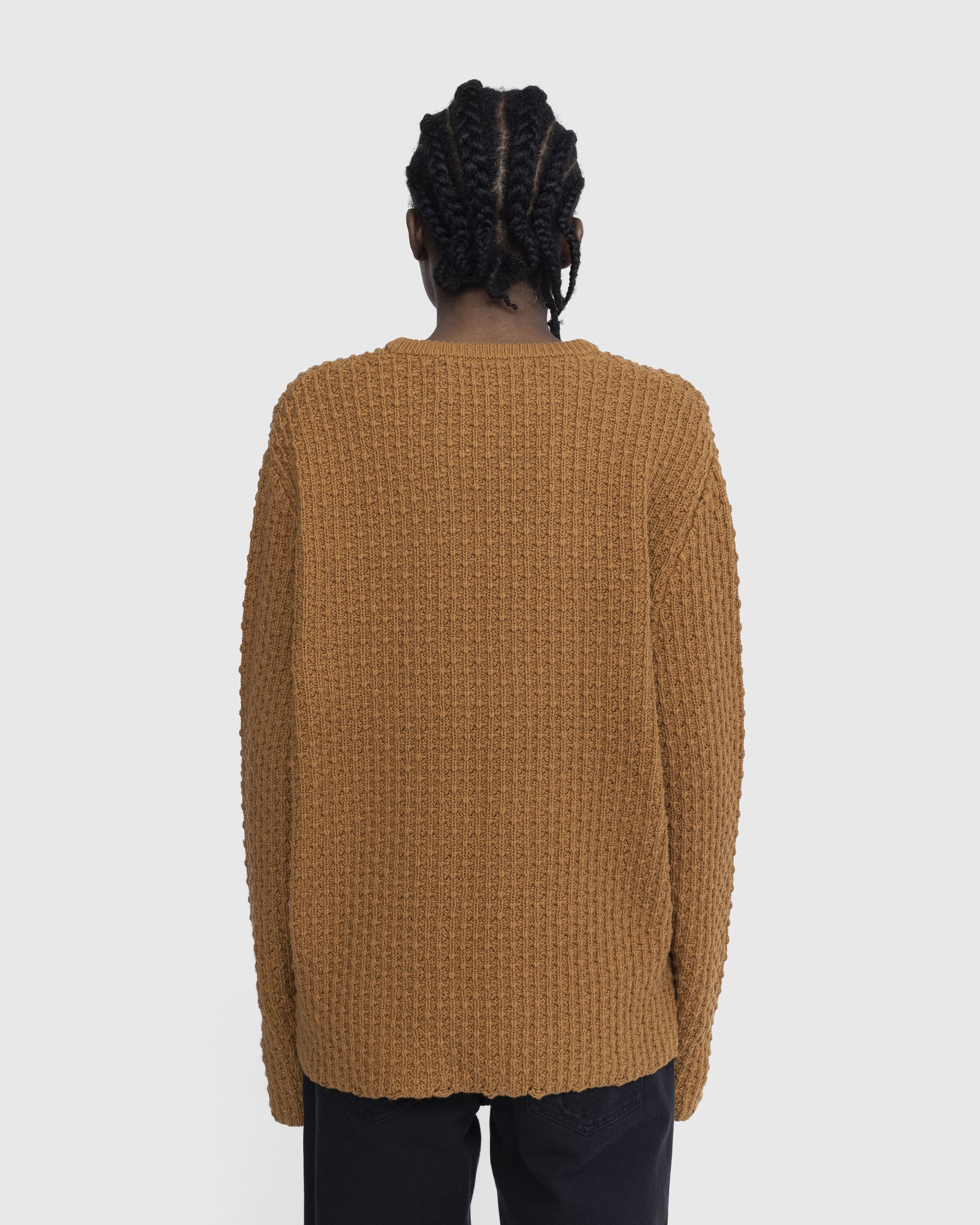 Stockholm Surfboard Club - Knit V-Neck Sweater Cedar - Clothing - Orange - Image 3