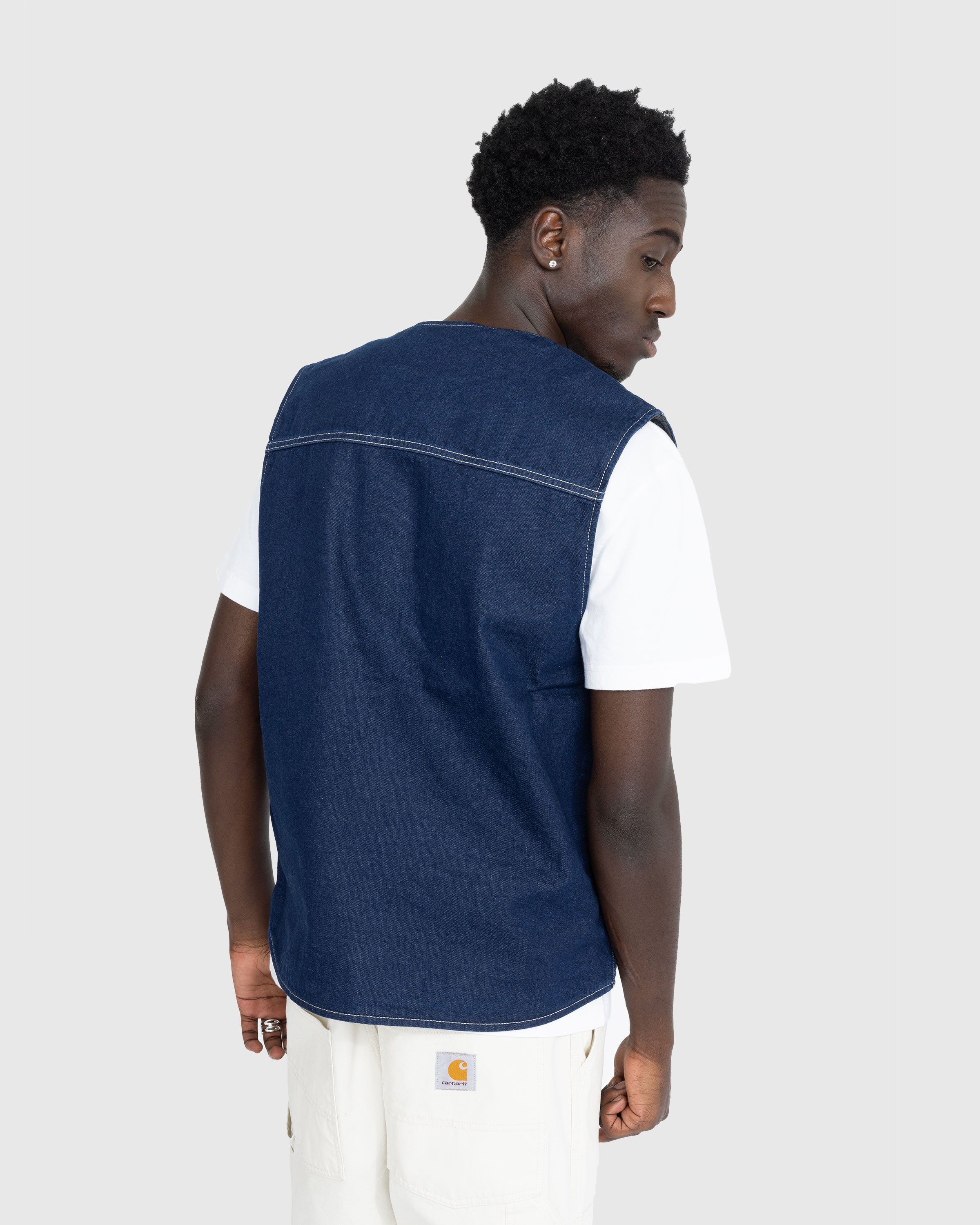 Carhartt WIP - Chore Vest Blue - Clothing - Blue - Image 3
