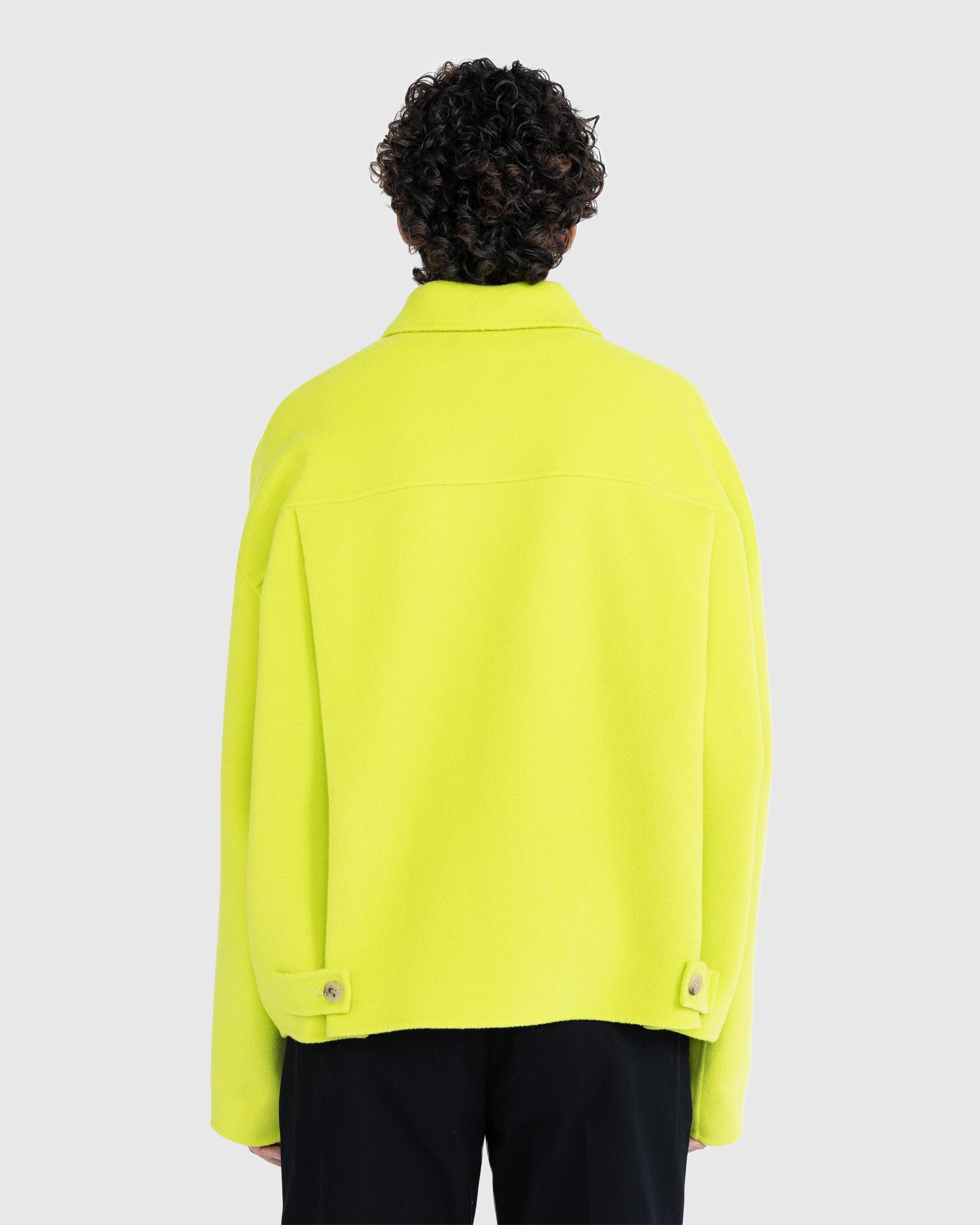 Acne Studios - Wool Zipper Jacket Lime Green - Clothing - Green - Image 5