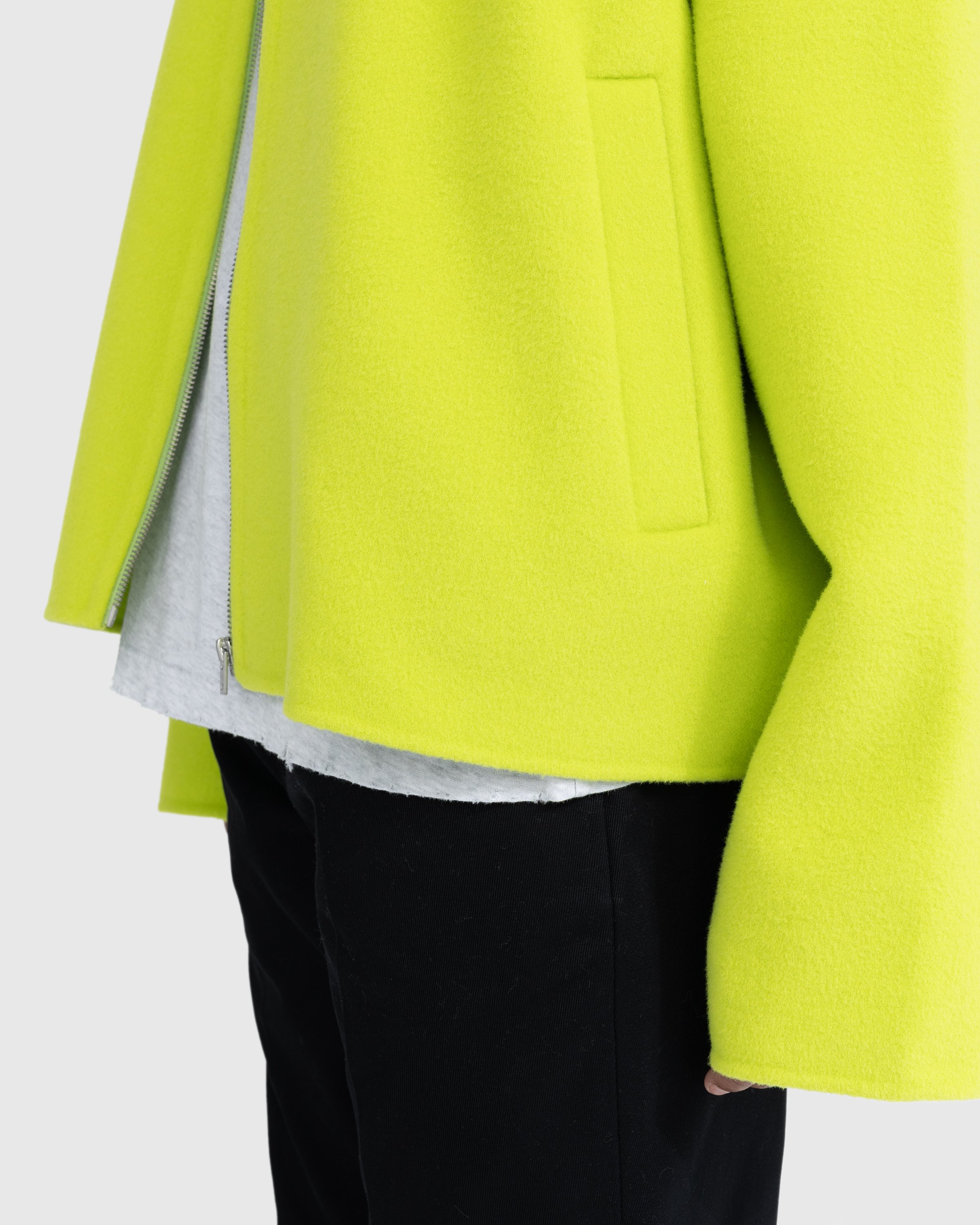 Acne Studios - Wool Zipper Jacket Lime Green - Clothing - Green - Image 6