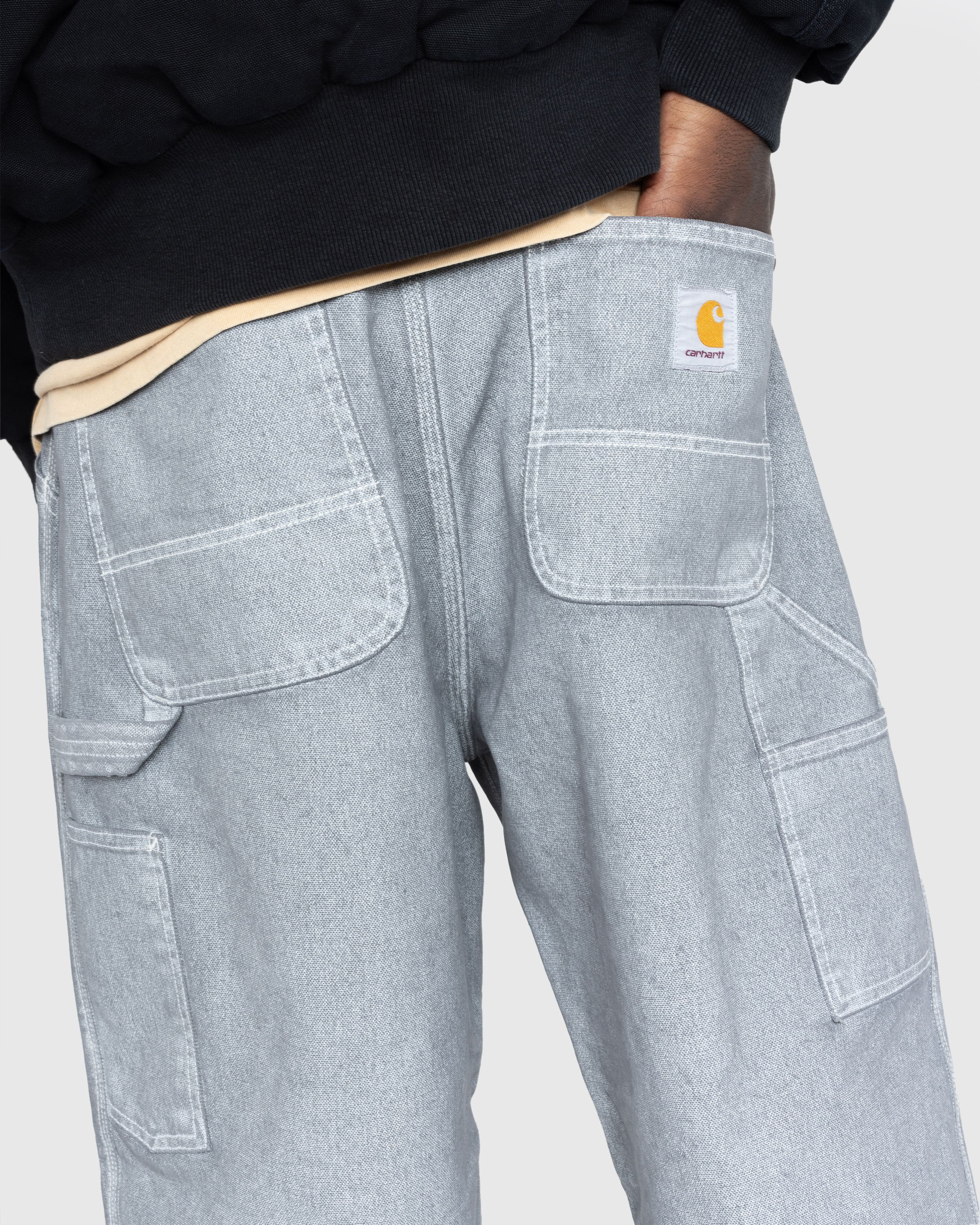 Carhartt WIP - OG Single Knee Pant Wax/Blacksmith/Stone Washed - Clothing - Grey - Image 4
