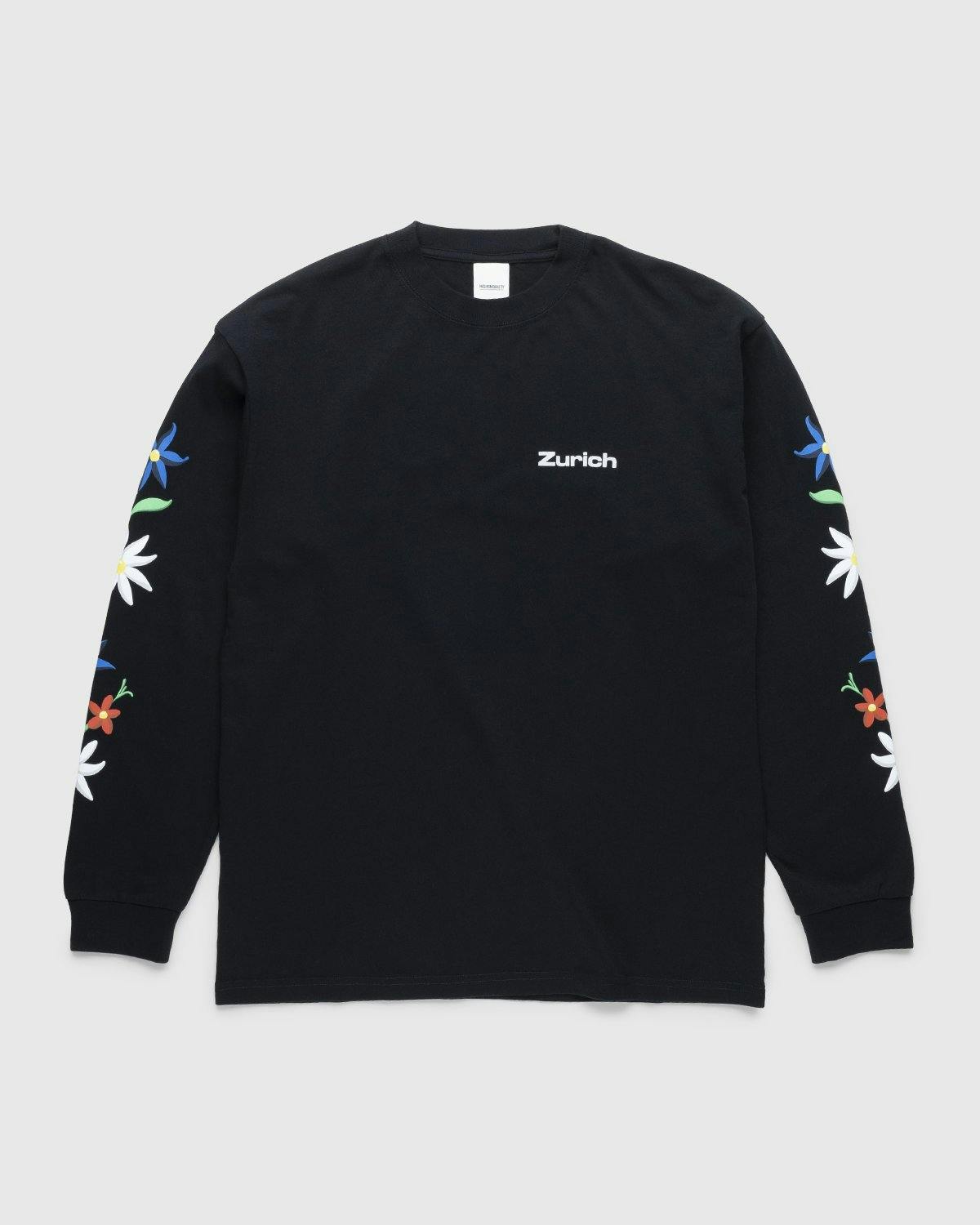 Highsnobiety - GATEZERO Alpine Flowers Longsleeve Black - Clothing - Black - Image 1