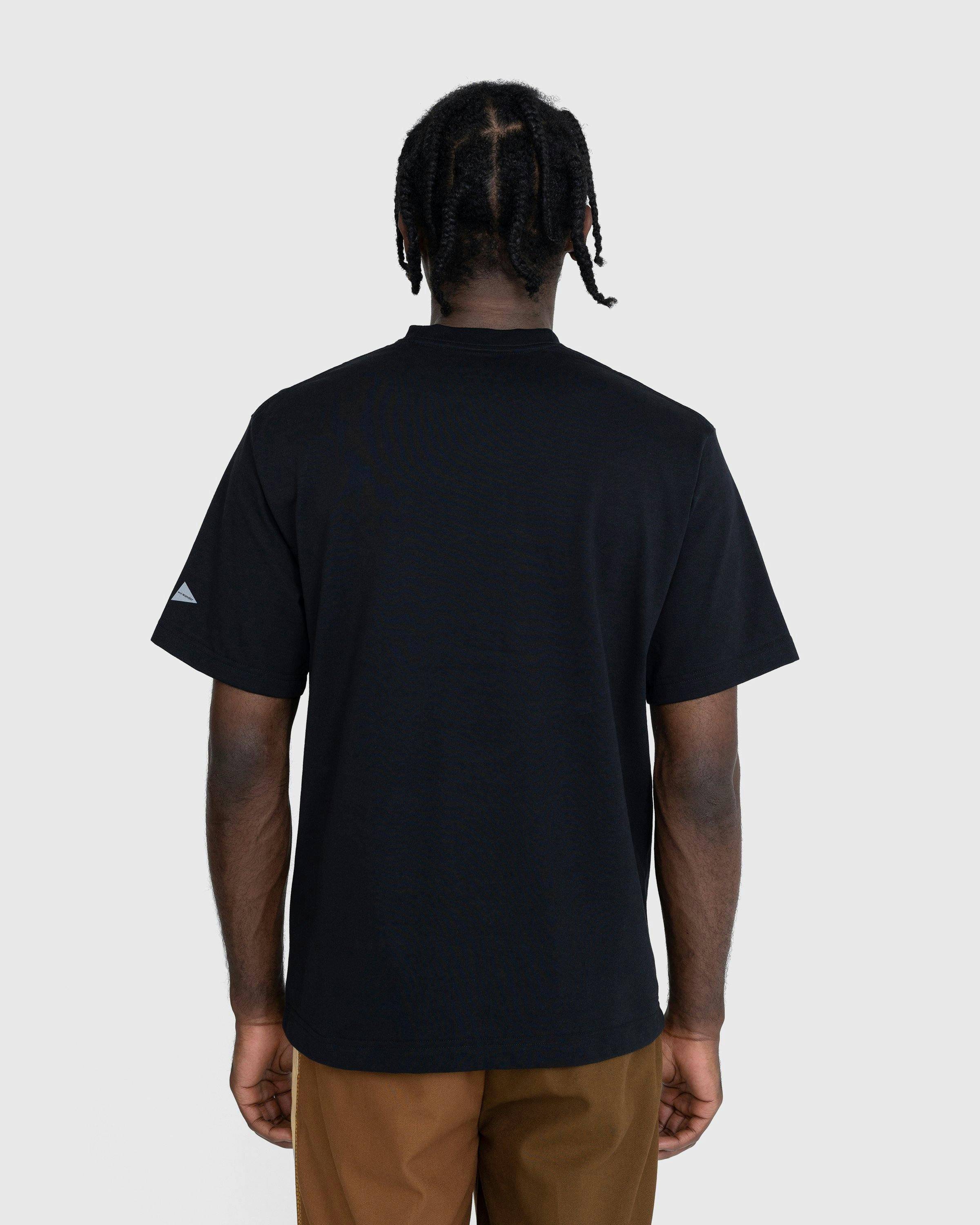 And Wander - Mountain Camo Tee Black - Clothing - Black - Image 4