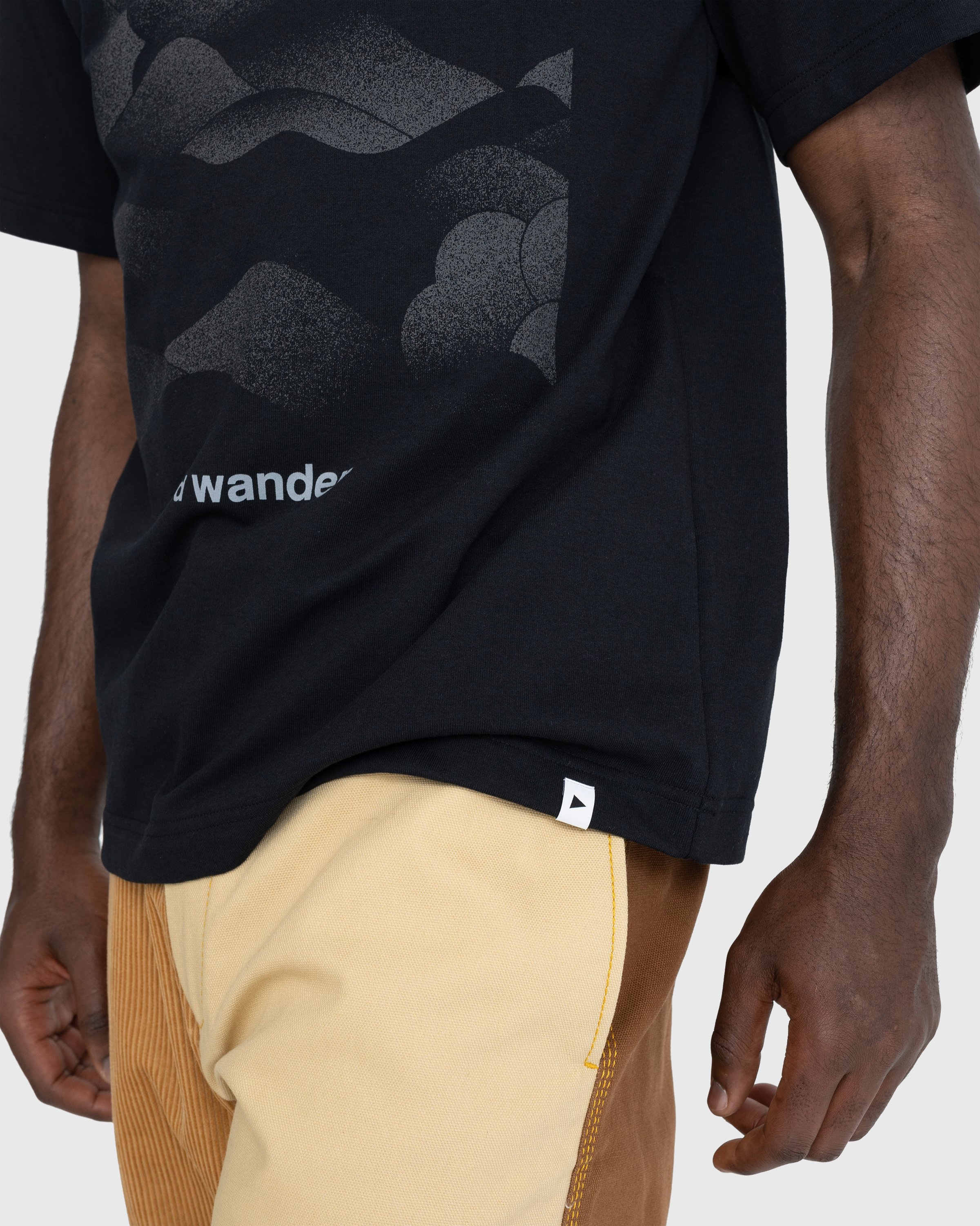 And Wander - Mountain Camo Tee Black - Clothing - Black - Image 6