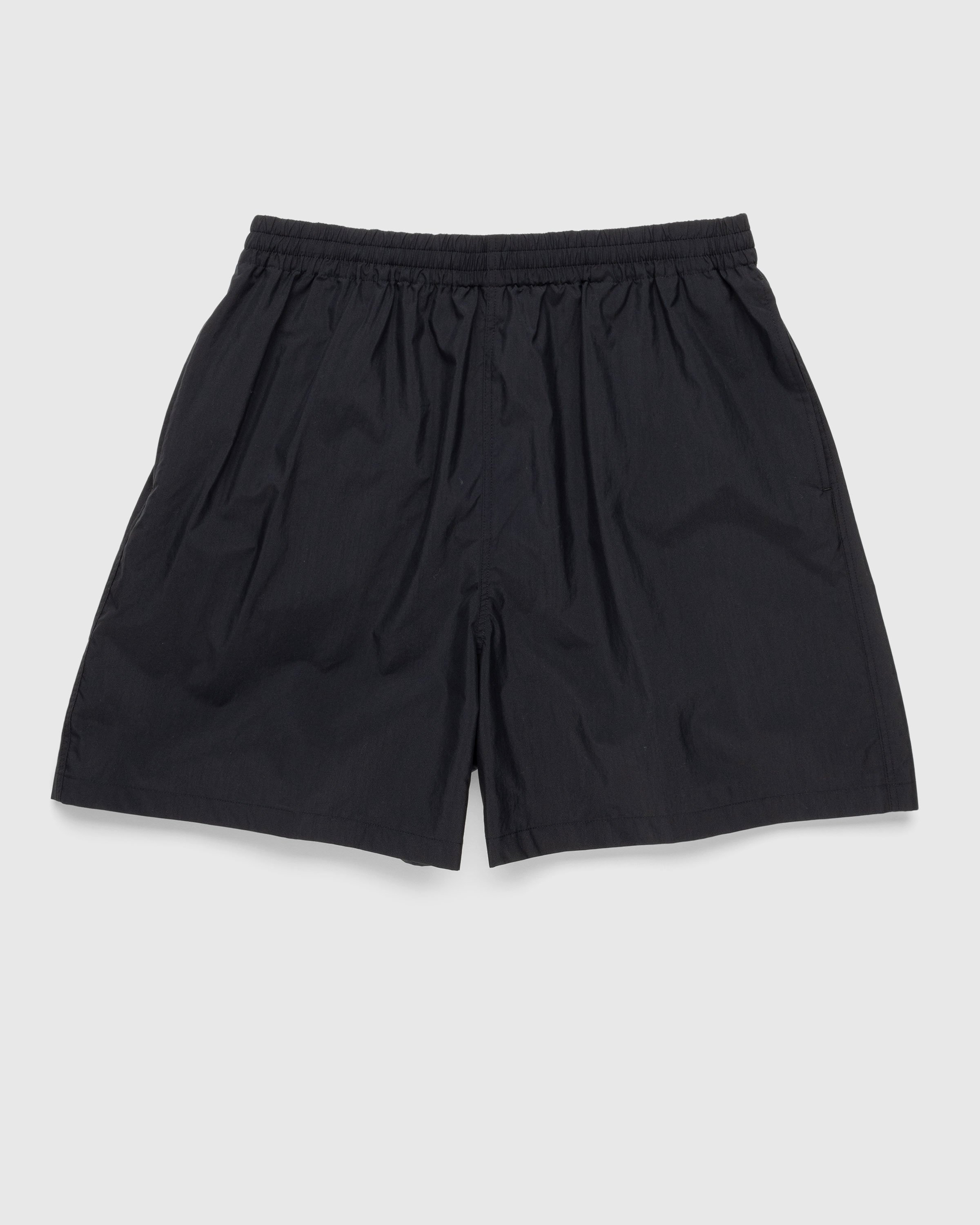 Auralee - Washed Cotton Nylon Weather Easy Shorts Black - Clothing - Black - Image 1