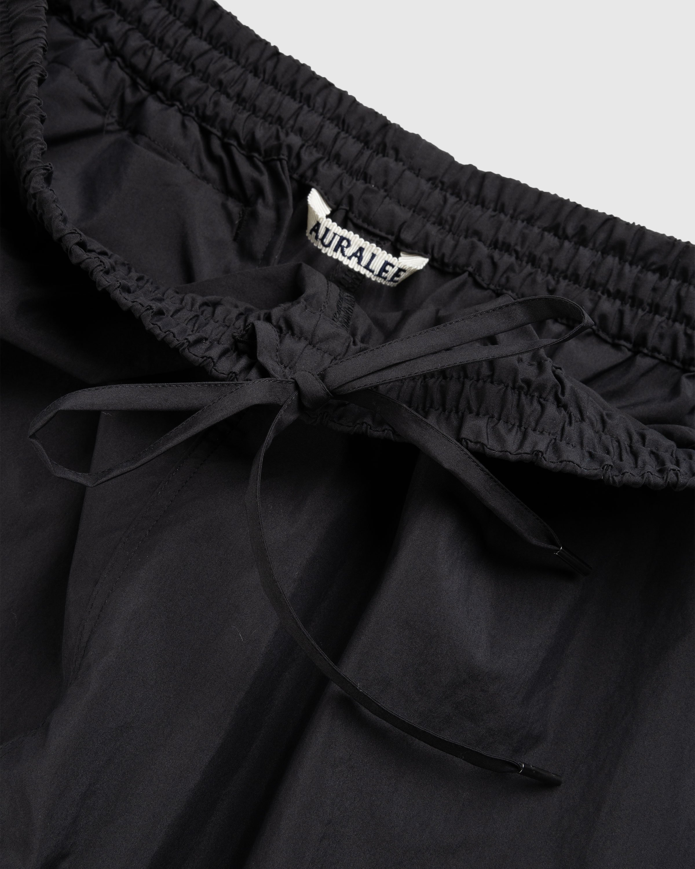 Auralee - Washed Cotton Nylon Weather Easy Shorts Black - Clothing - Black - Image 6