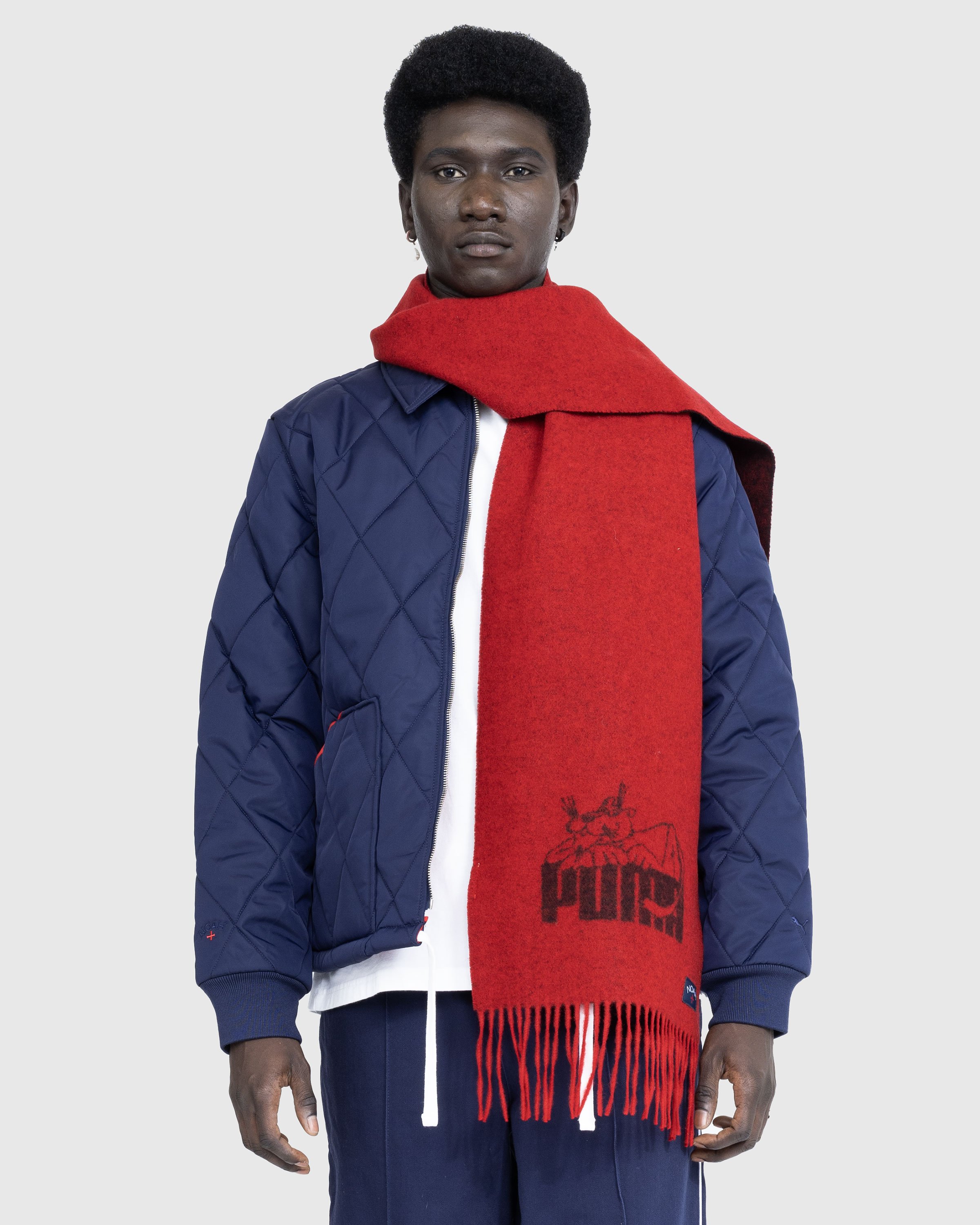 Puma x Noah - Wool Scarf Red - Accessories - Red - Image 3