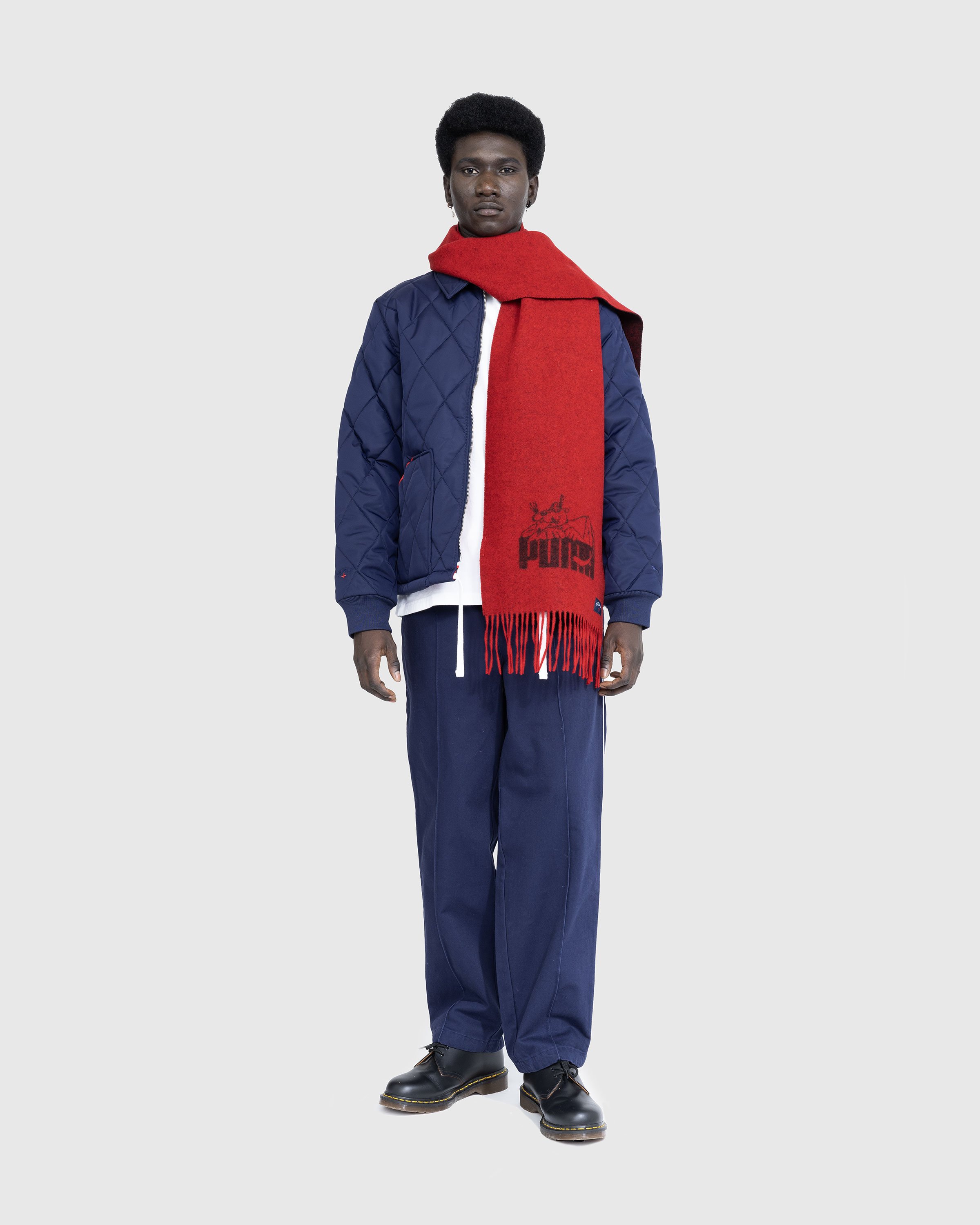 Puma x Noah - Wool Scarf Red - Accessories - Red - Image 6