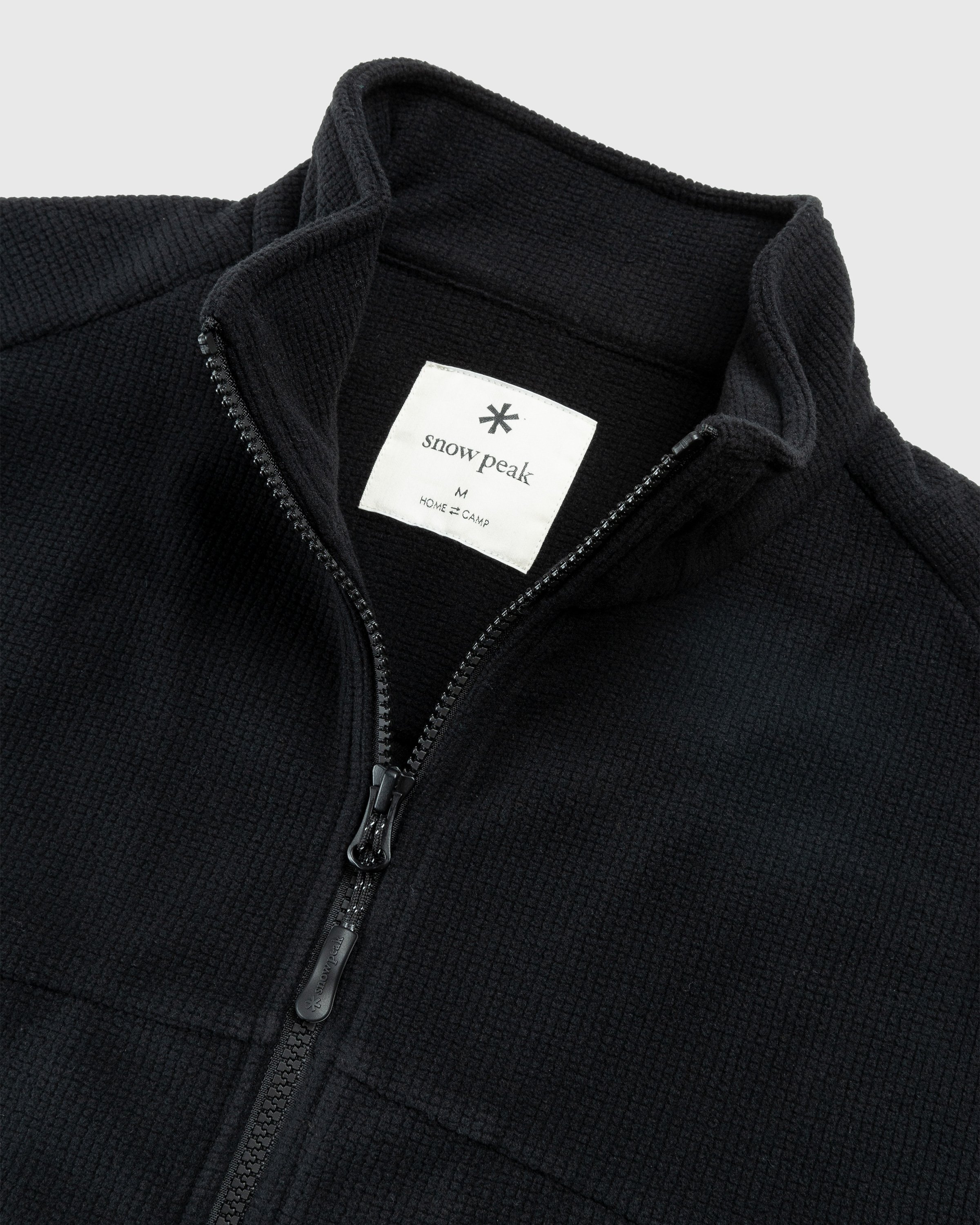 Snow Peak - Grid Fleece Jacket Black - Clothing - Black - Image 4