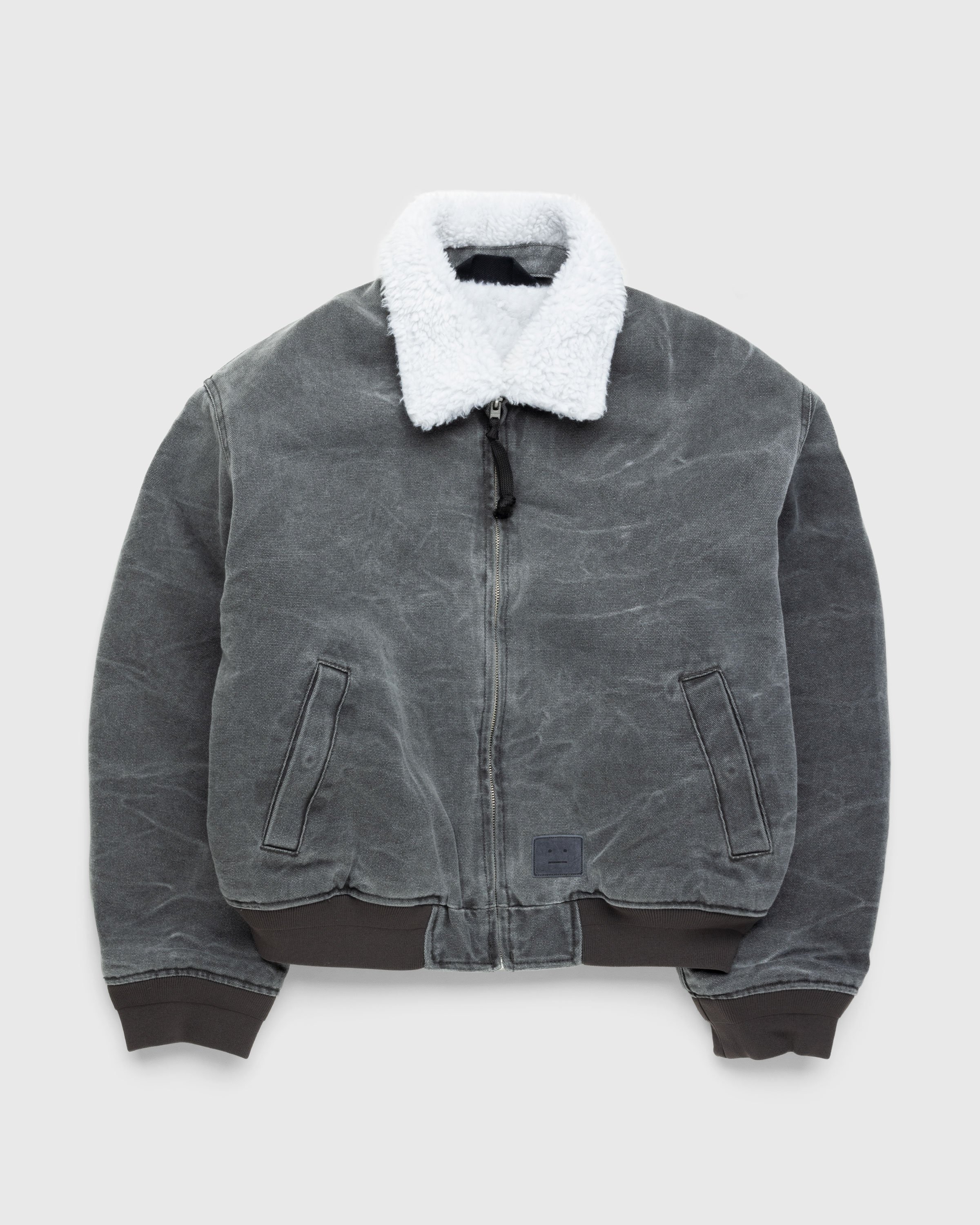 Acne Studios - Cotton Canvas Bomber Jacket Grey - Clothing - Grey - Image 1