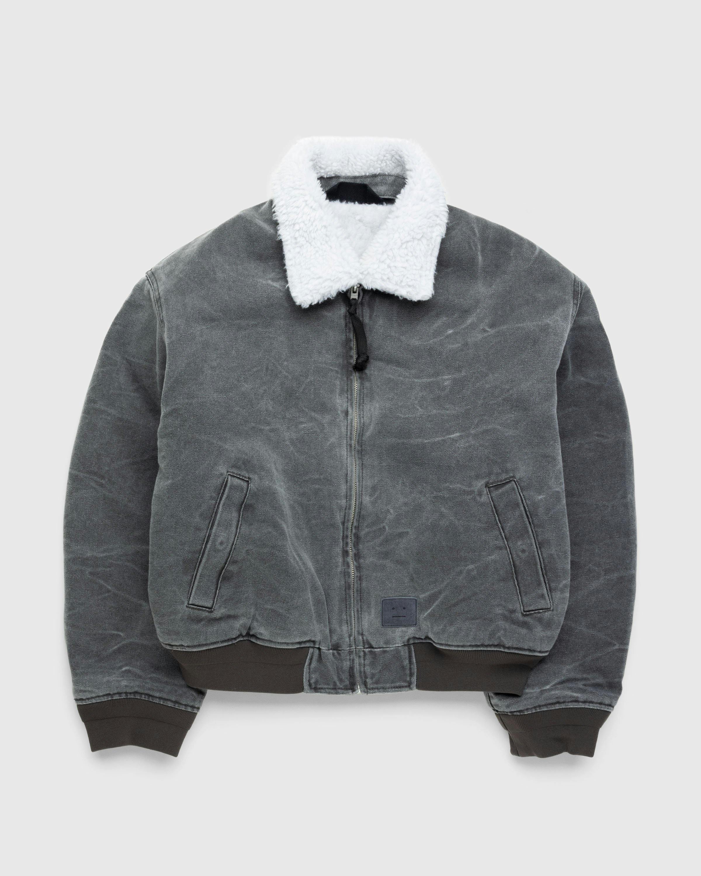 Acne Studios - Cotton Canvas Bomber Jacket Grey - Clothing - Grey - Image 1