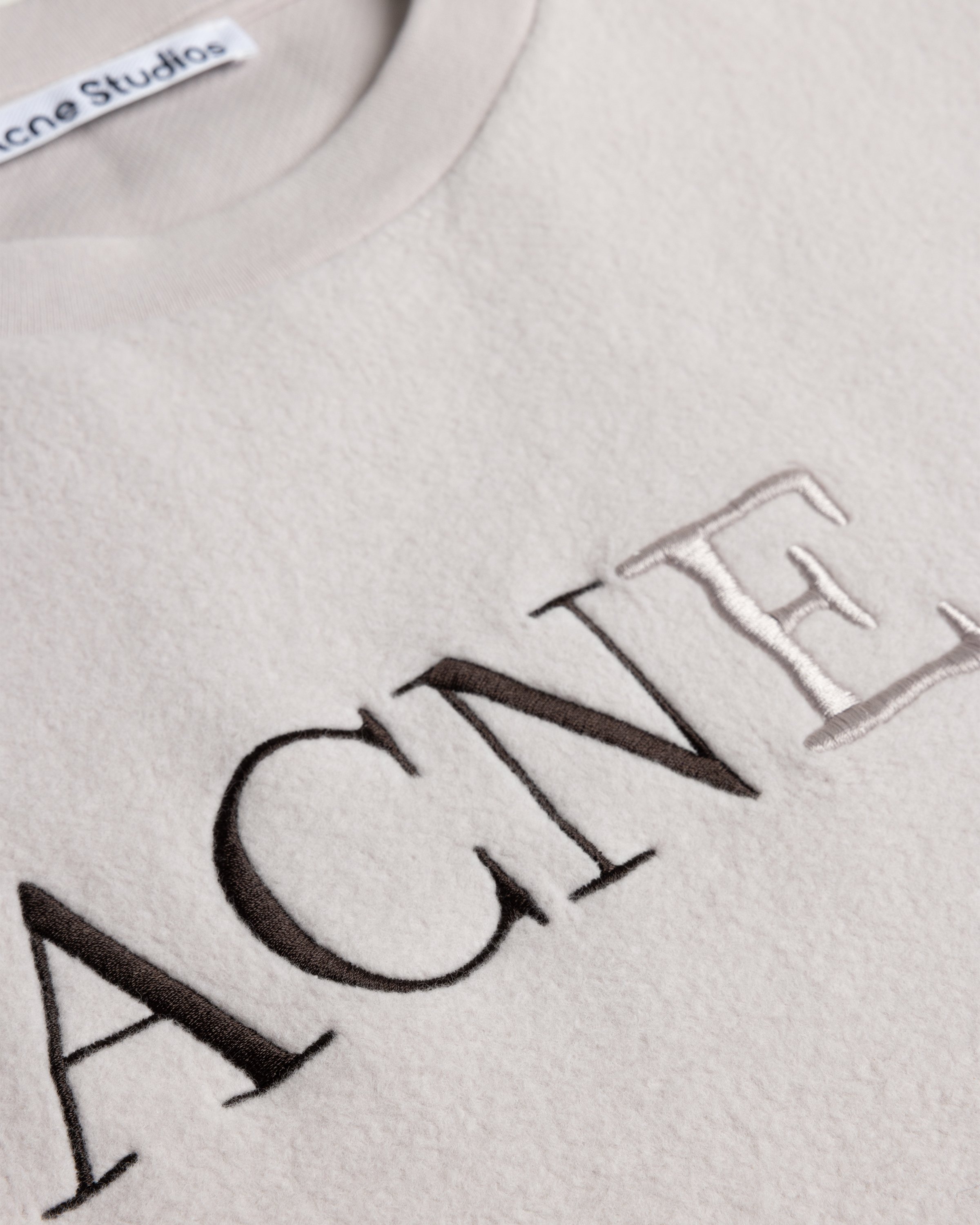 Acne Studios - Logo T-Shirt Beige - Clothing - Beige - Image 5