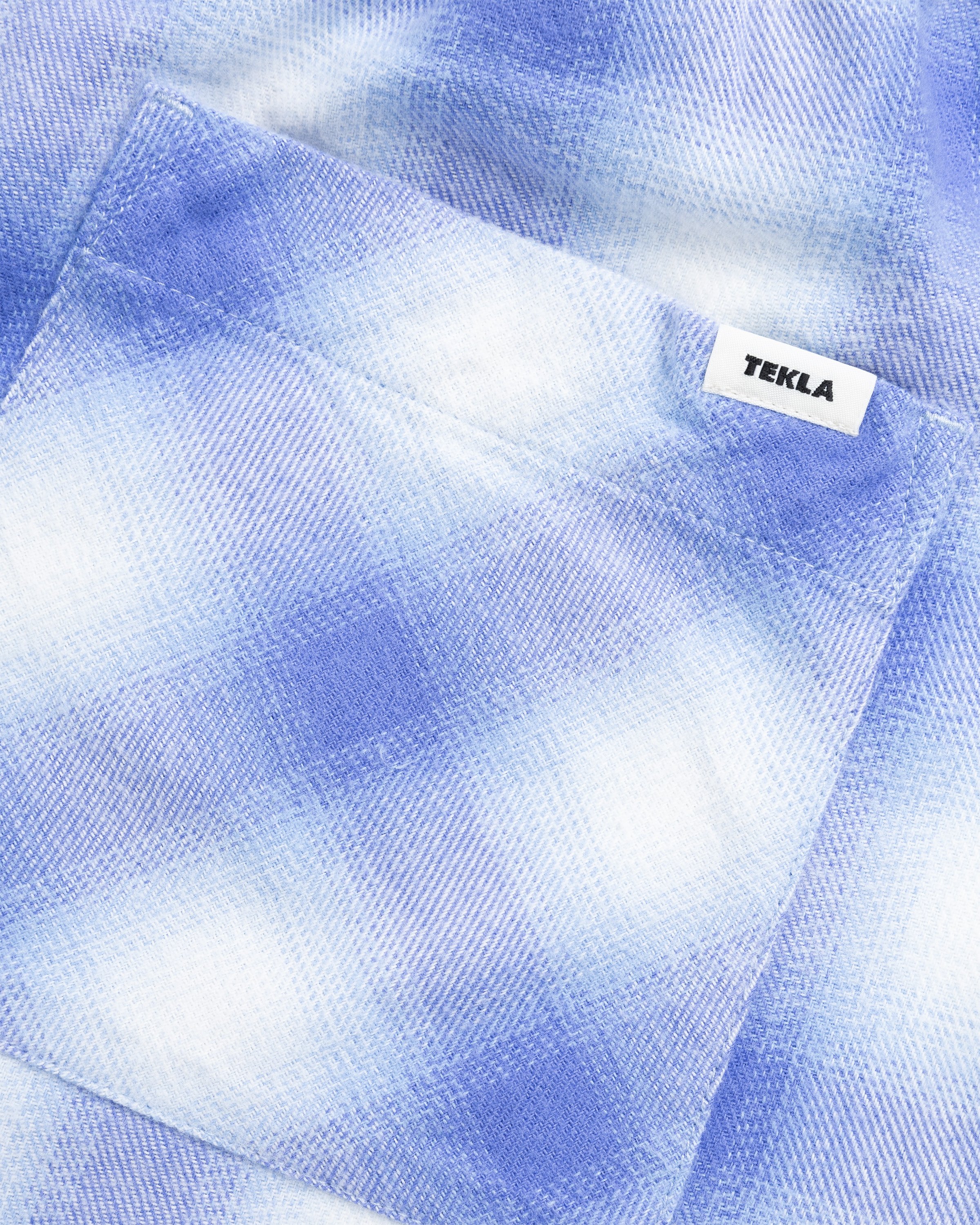 Tekla - Flannel Pyjamas Pants Light Blue Plaid - Clothing - Blue - Image 6