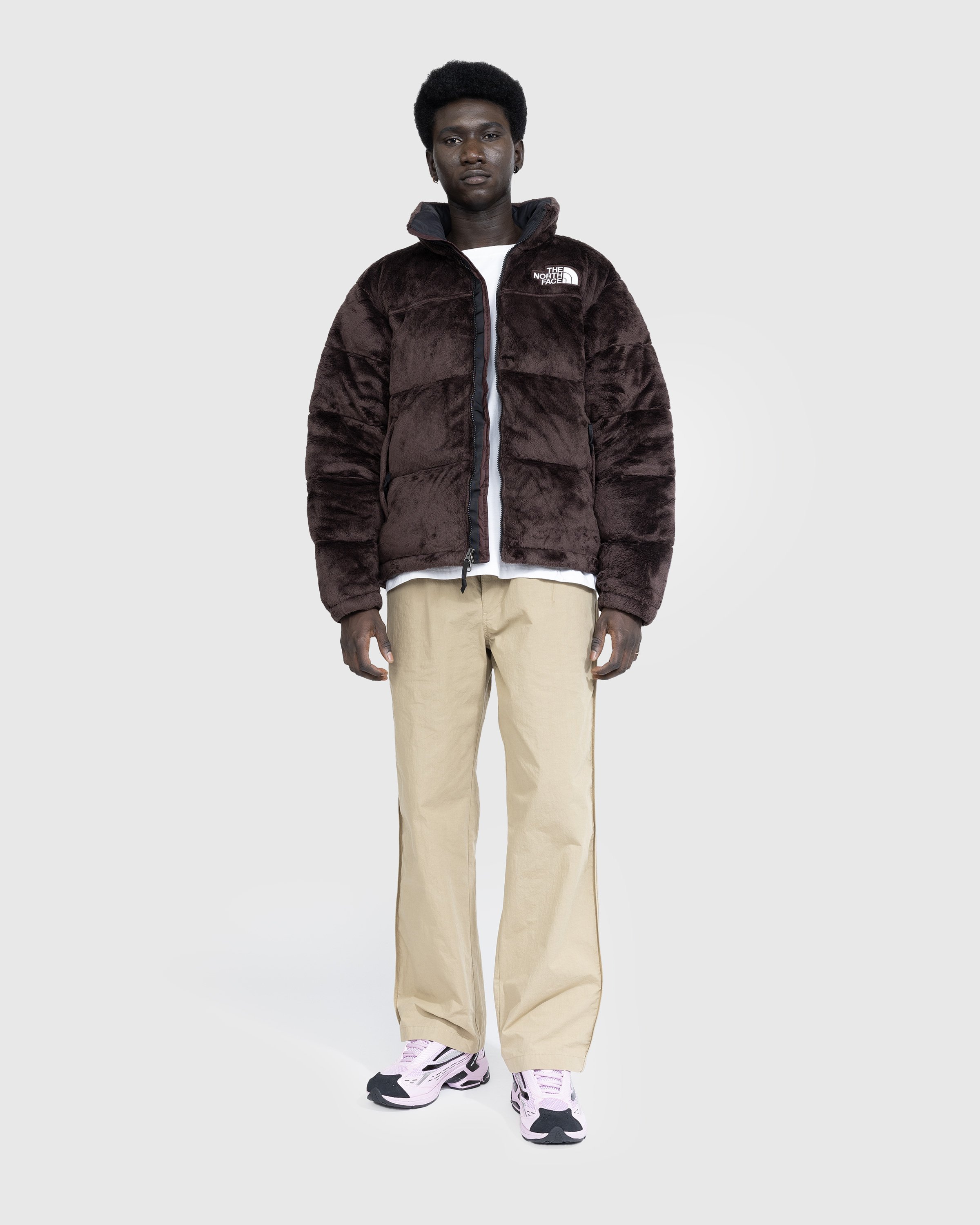 The North Face - Versa Velour Nuptse Jacket Brown - Clothing - Brown - Image 3